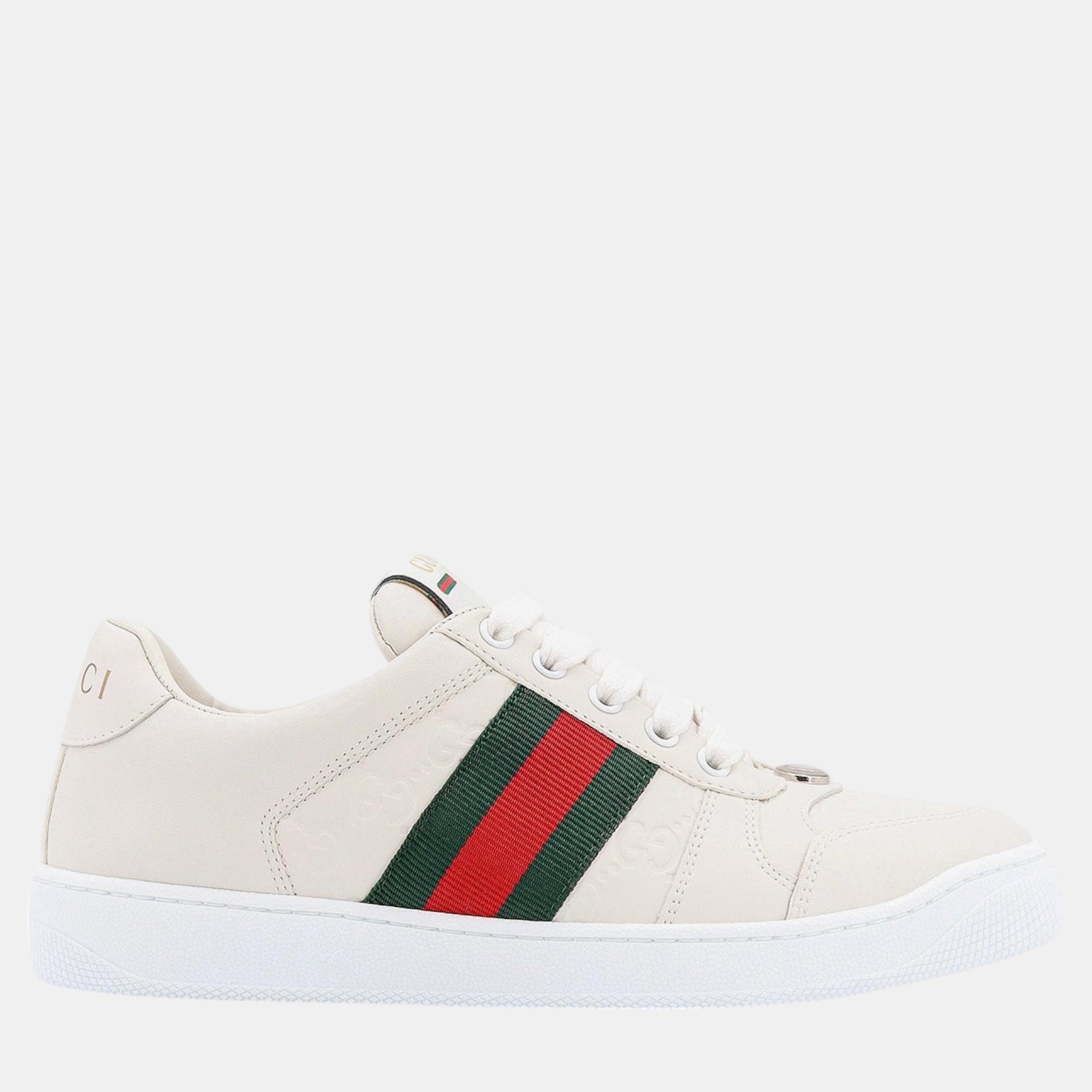 

Gucci White Screener Sneakers