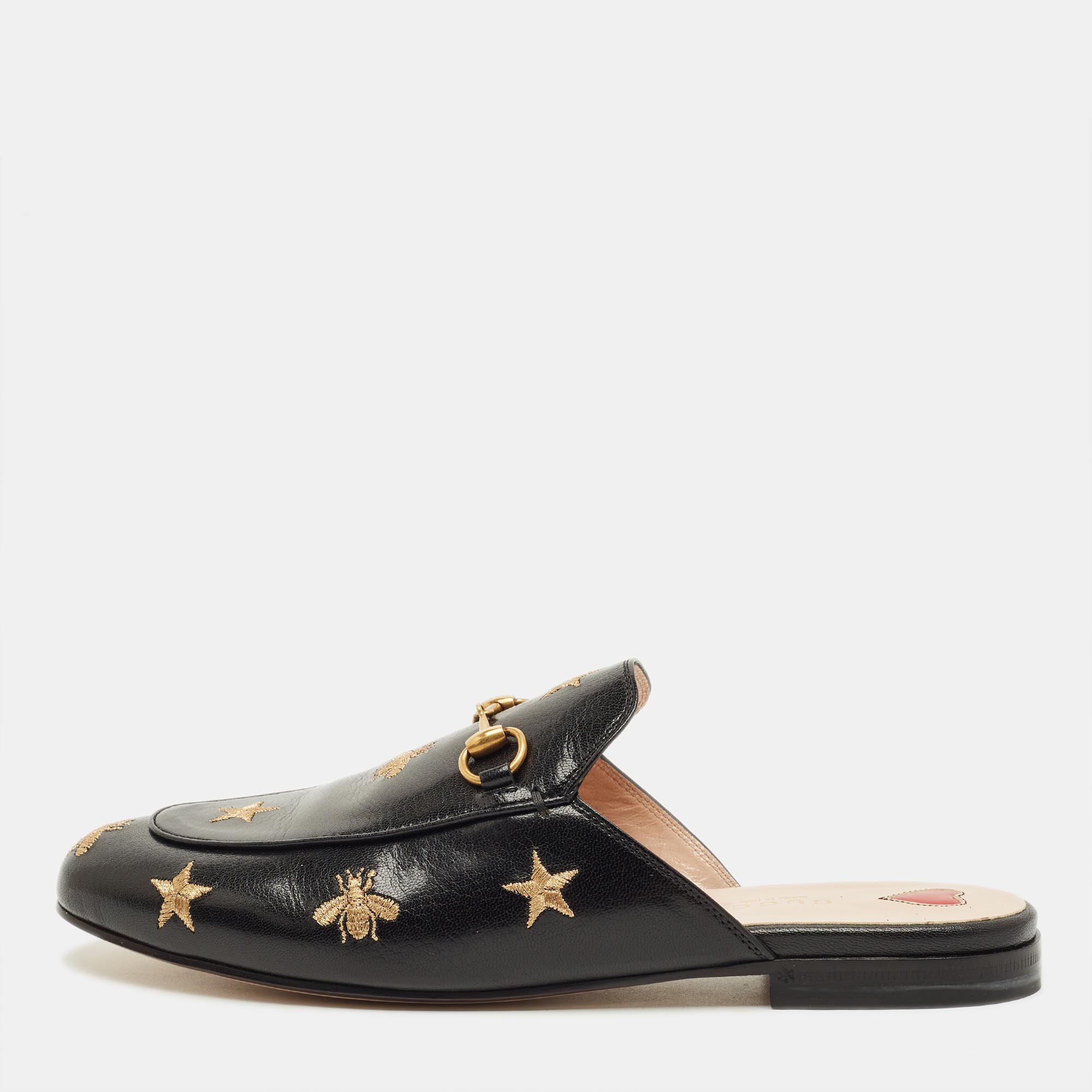 

Gucci Princetown Size  Black Leather Mules