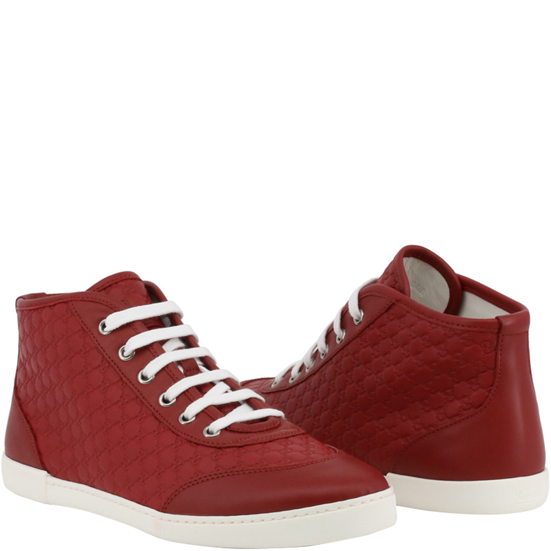 gucci red high top sneakers