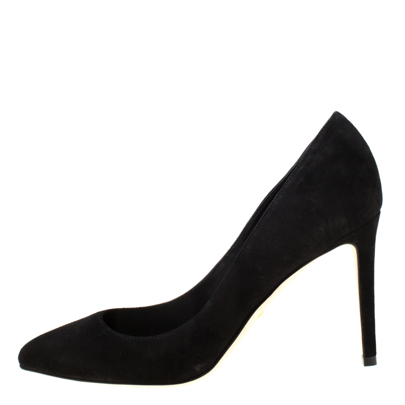 

Gucci Black Suede Pointed Toe Pumps Size