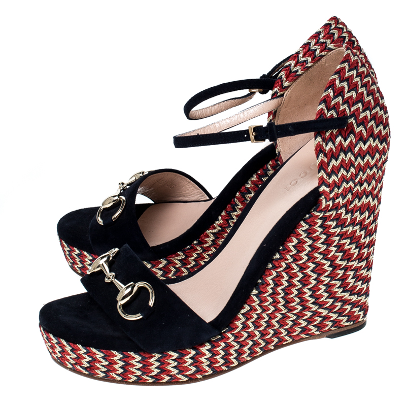 gucci ankle tie wedge platform espadrille sandals