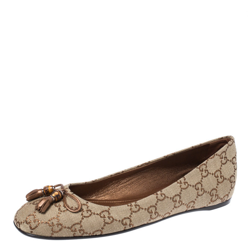 gucci bow ballet flats