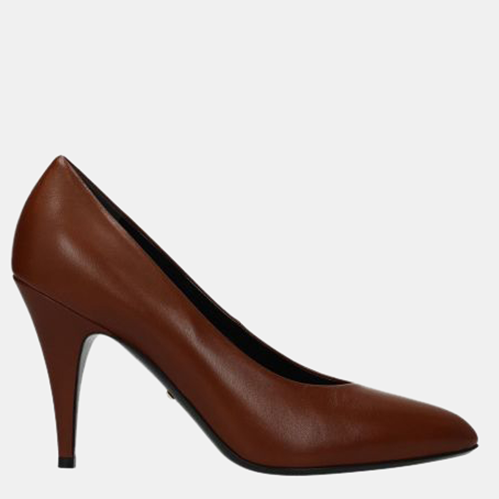

Gucci Camel Leather Pumps Size US 9, Brown