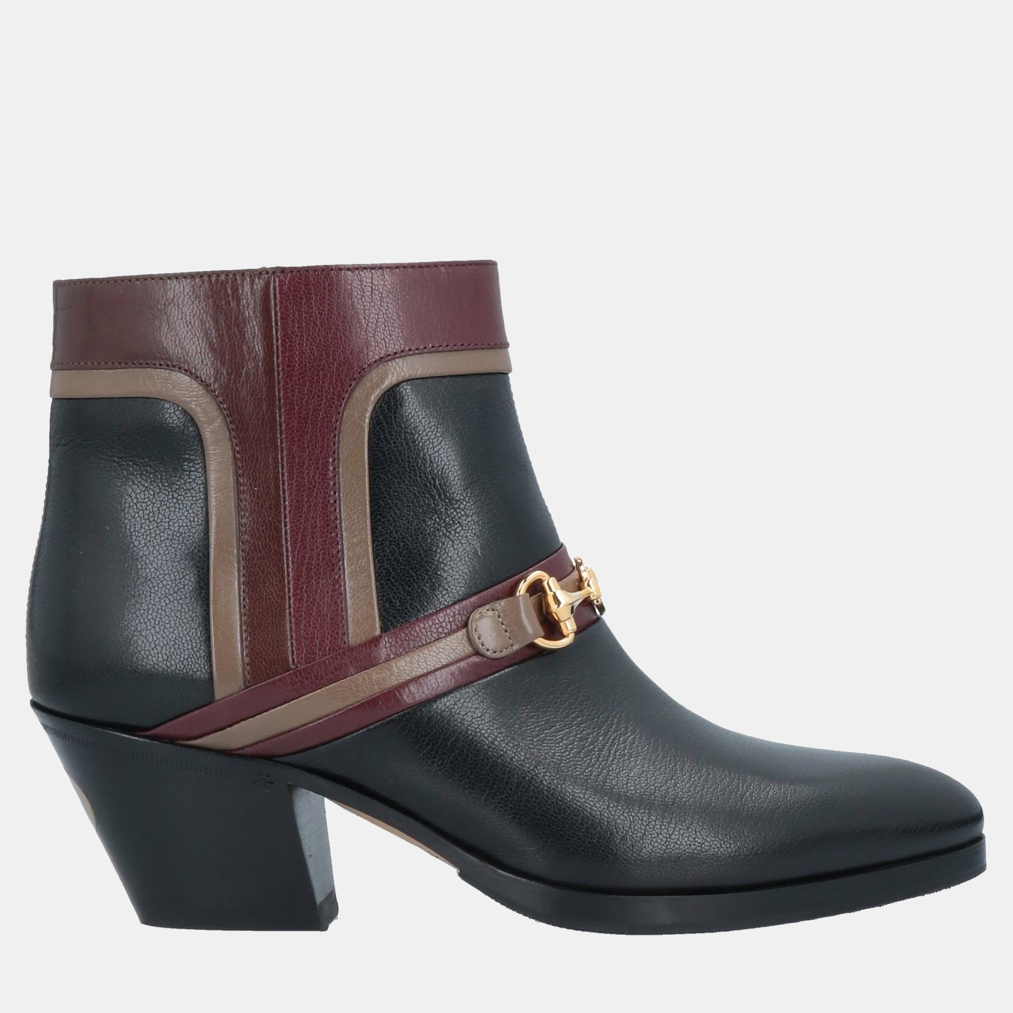 

Gucci Leather Multicolor Leather Ankle Boots Size
