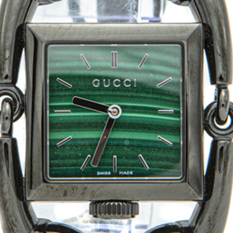 

Gucci Green Malachite Signoria Steel Women's Watch