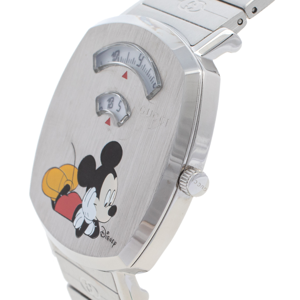 

Gucci White Stainless Steel Disney x Gucci Grip YA157419 Unisex Wristwatch