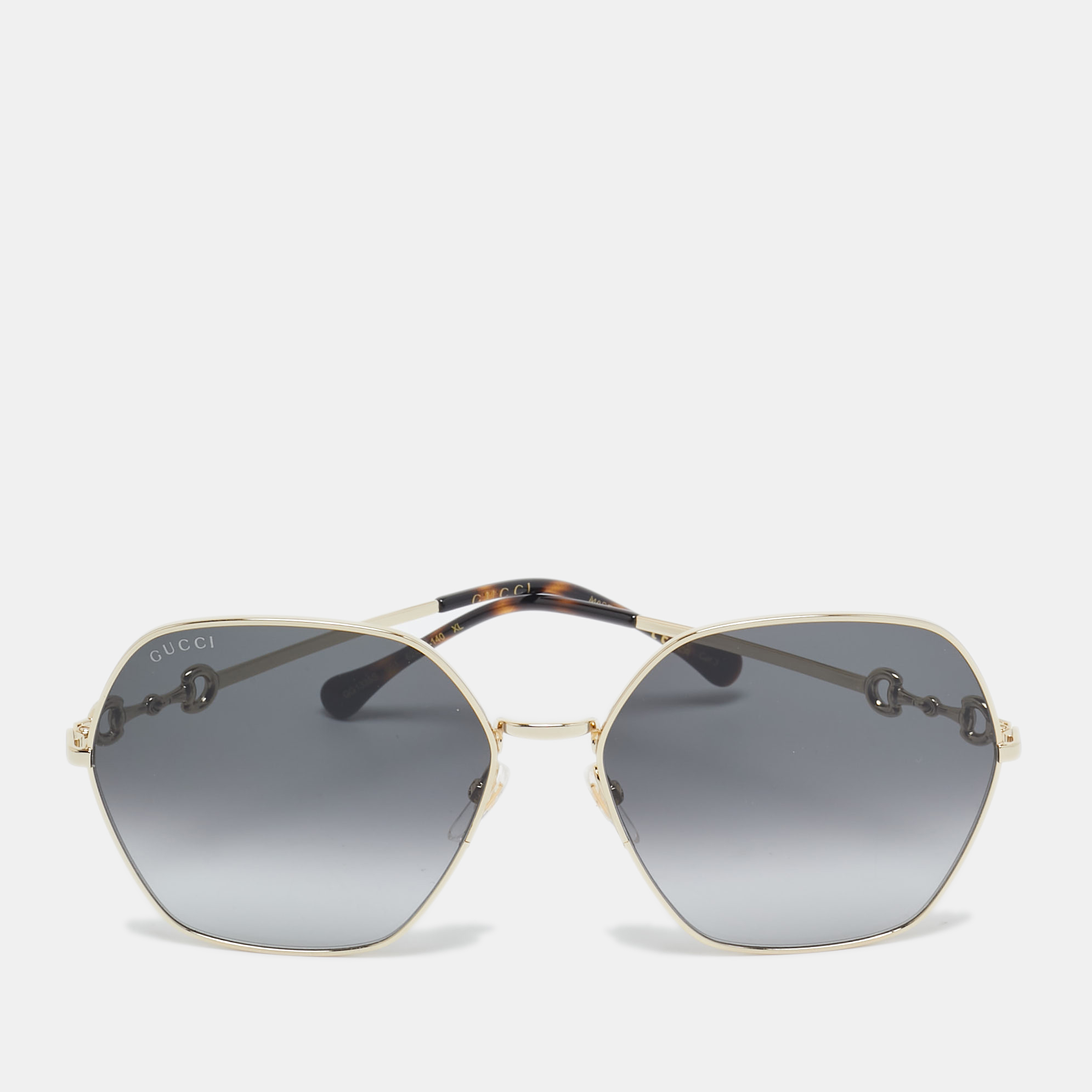 

Gucci Black Gradient GG1335S Horsebit Square Sunglasses