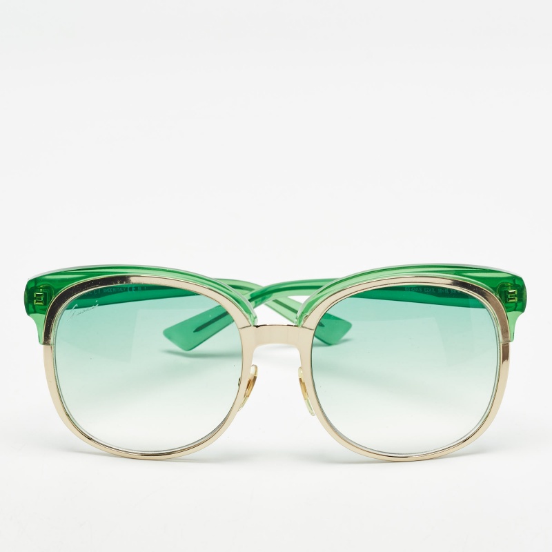 

Gucci Green/Gold GG 4241/S Frame Square Sunglasses