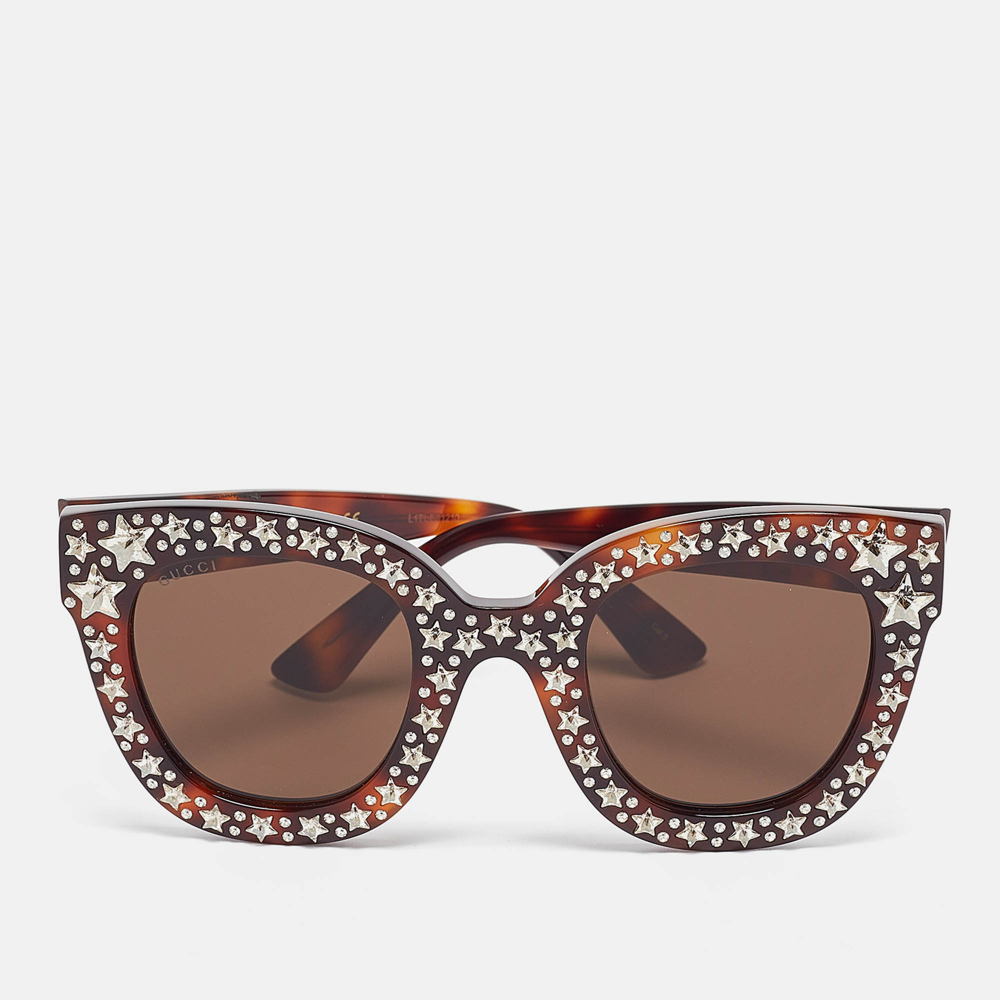 

Gucci Brown Tortoise GG0116S Oversized Sunglasses