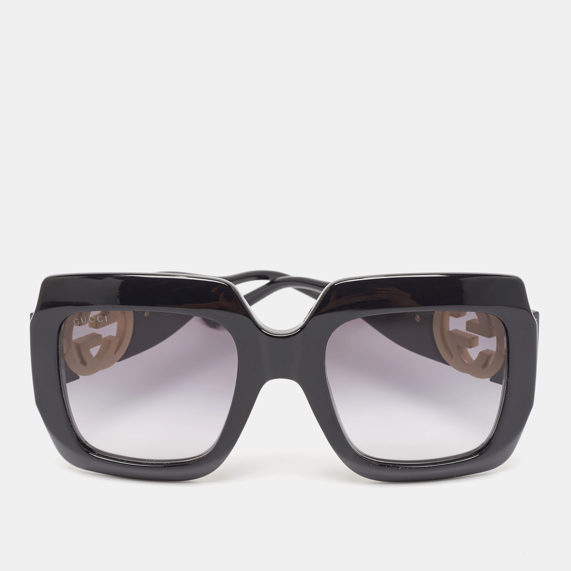 

Gucci Black Gradient GG1022S Interlocking G Oversized Sunglasses