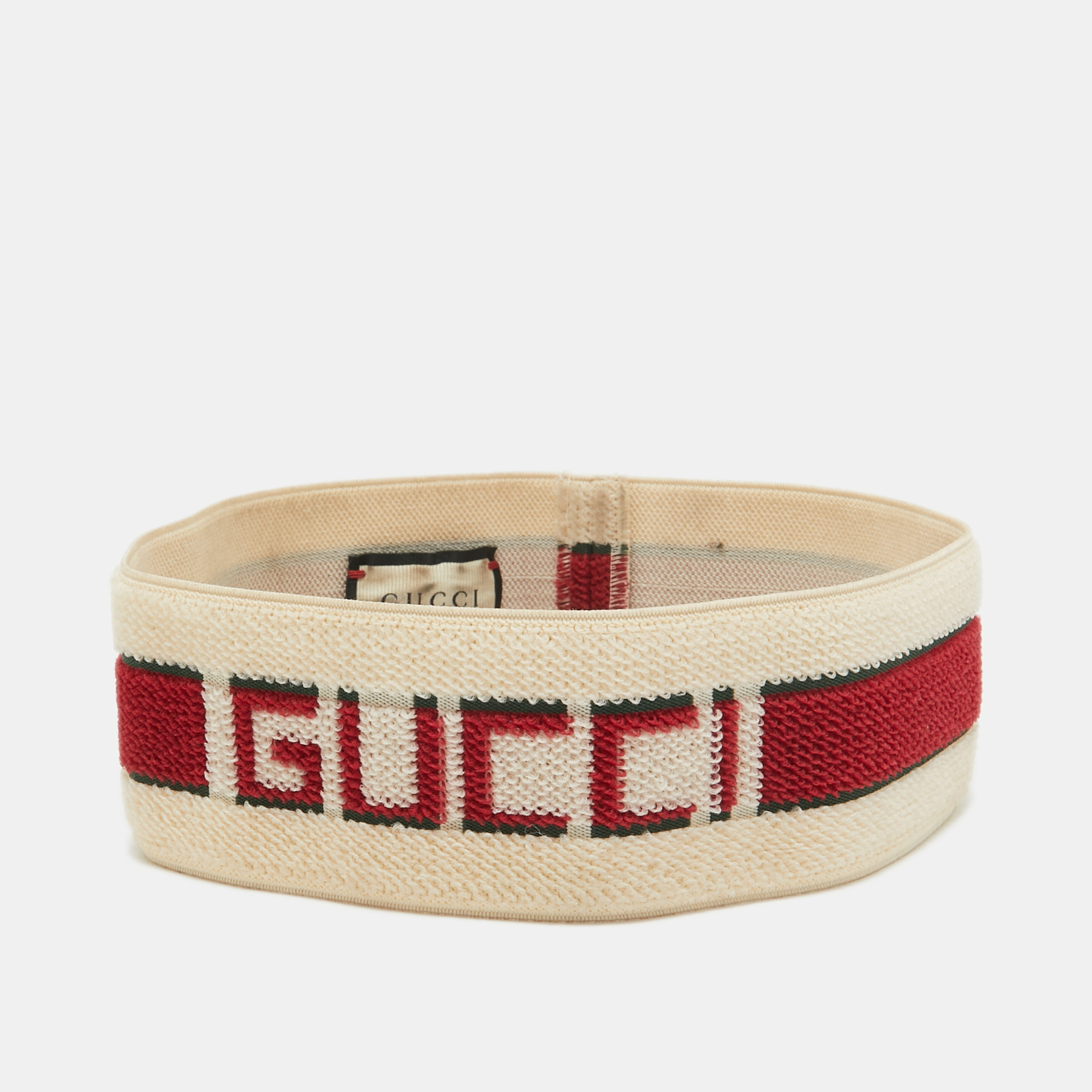 

Gucci Beige Web Terry Head band