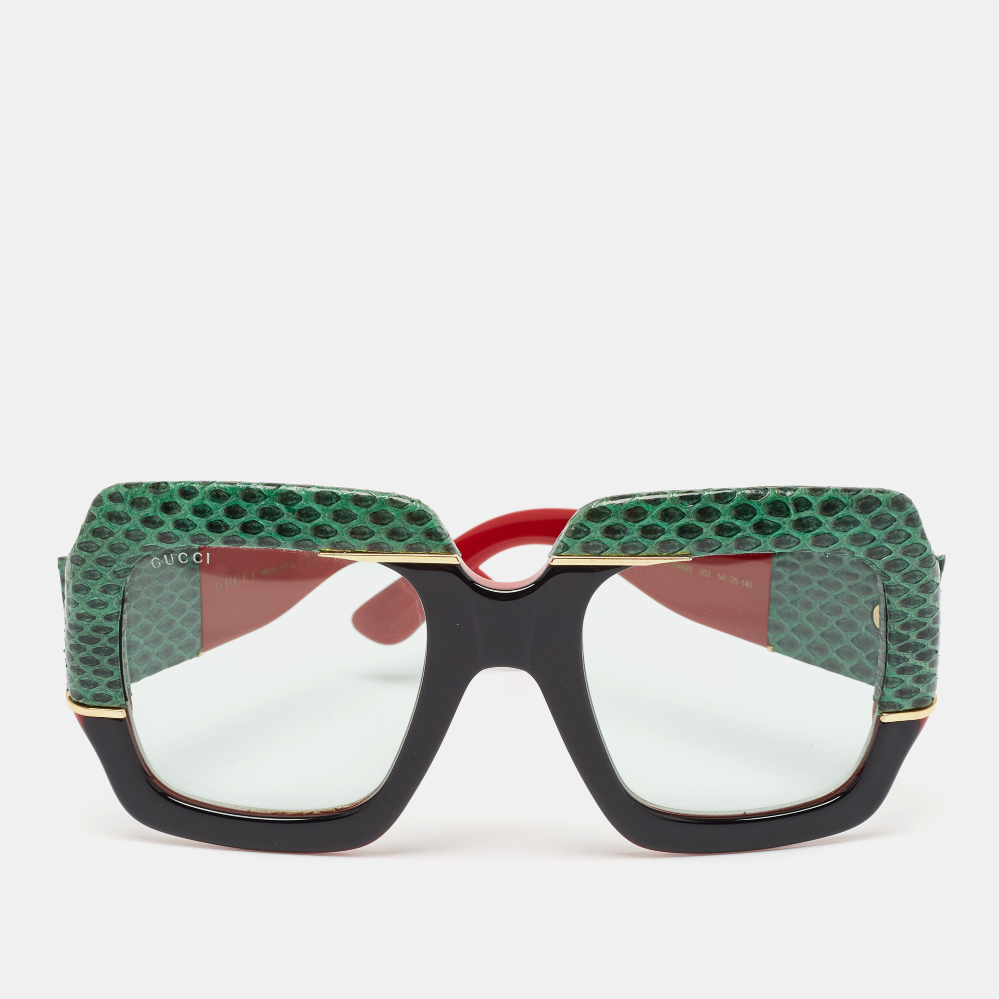 

Gucci Multicolor Snakeskin GG0484S Square Sunglasses