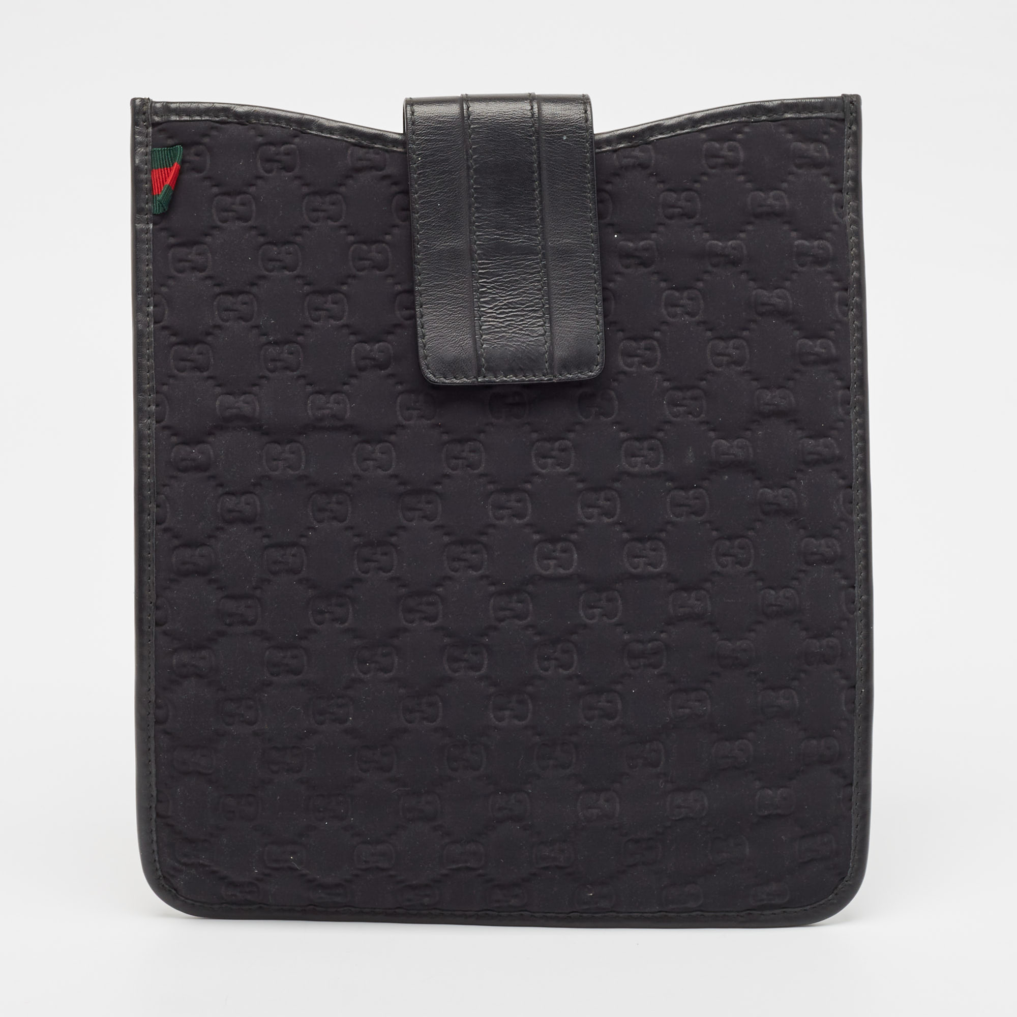 

Gucci Black GG Fabric and Leather iPad Case