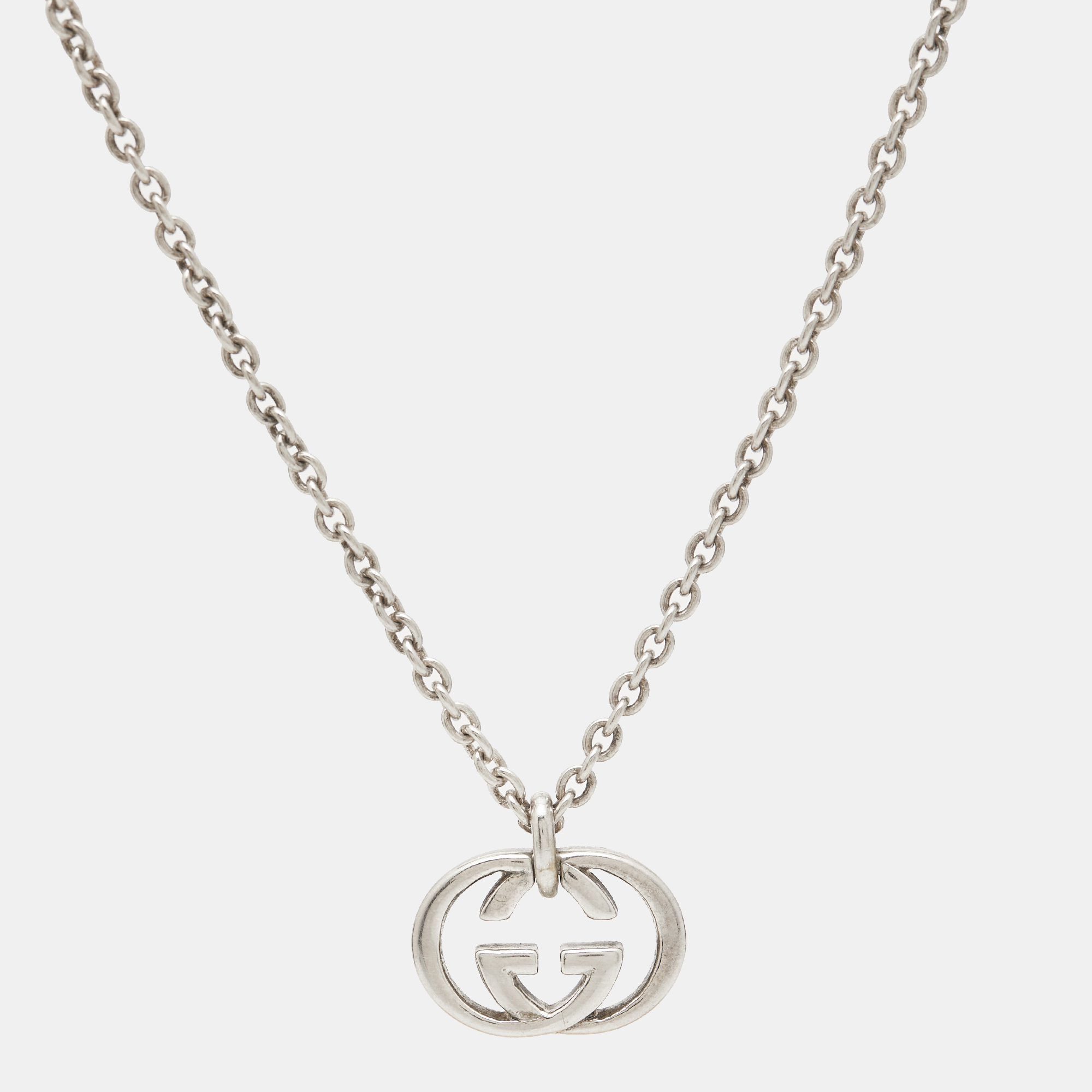 

Gucci Interlocking G Sterling Silver Necklace