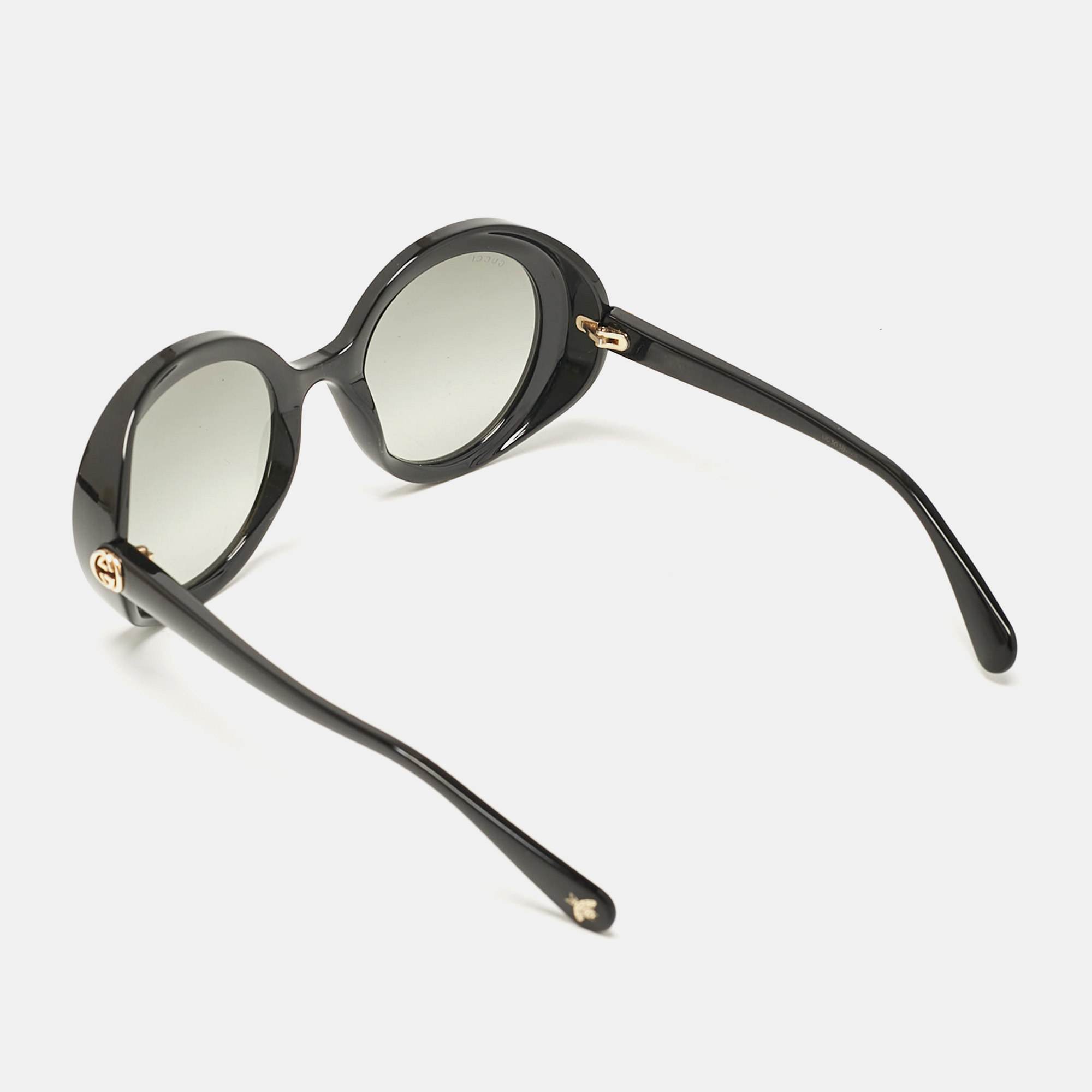 Gucci Black GG0376S Interlocking G Round Sunglasses 