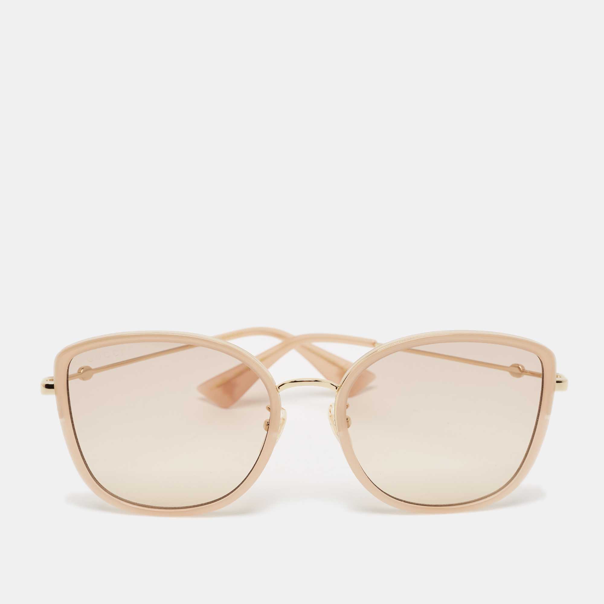 

Gucci Beige Gradient GG0606SK Cat Eye Sunglasses