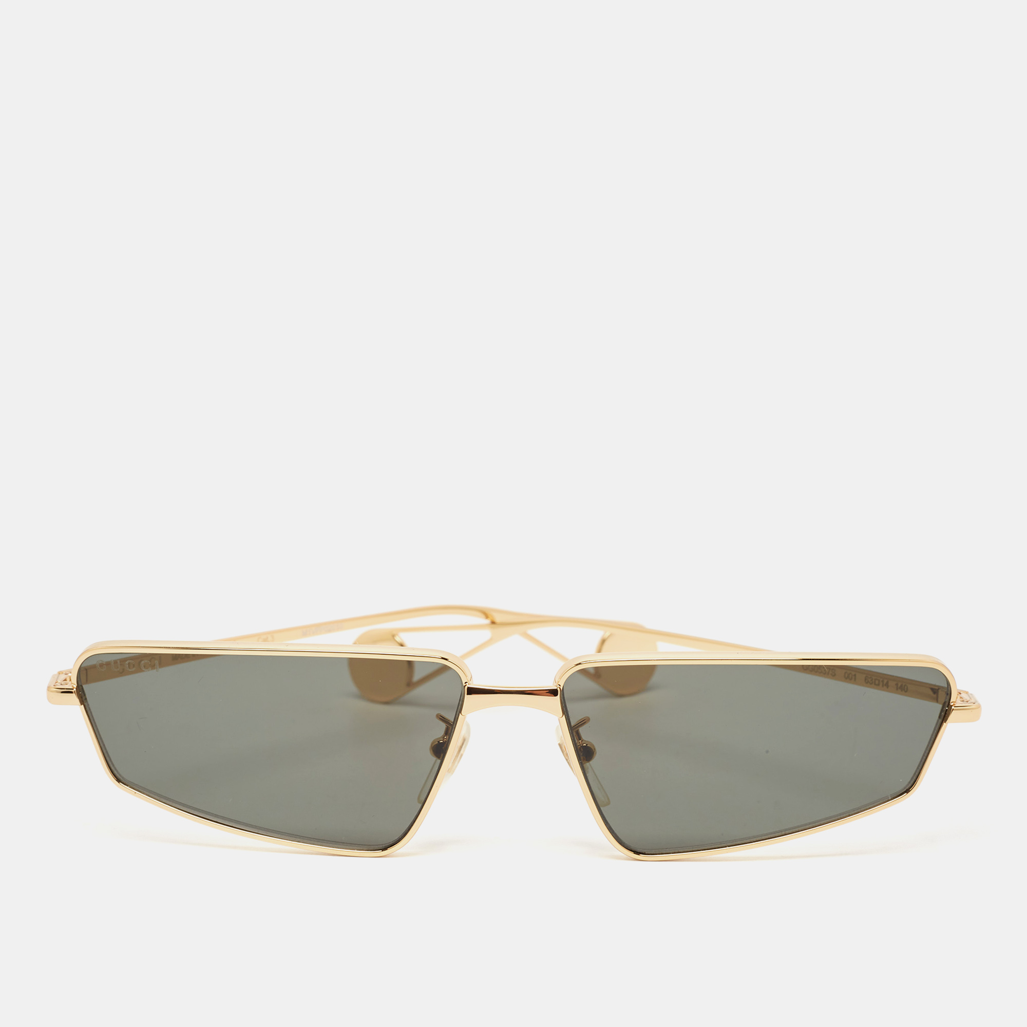 

Gucci Black/Gold Tone GG0537S Rectangular Sunglasses