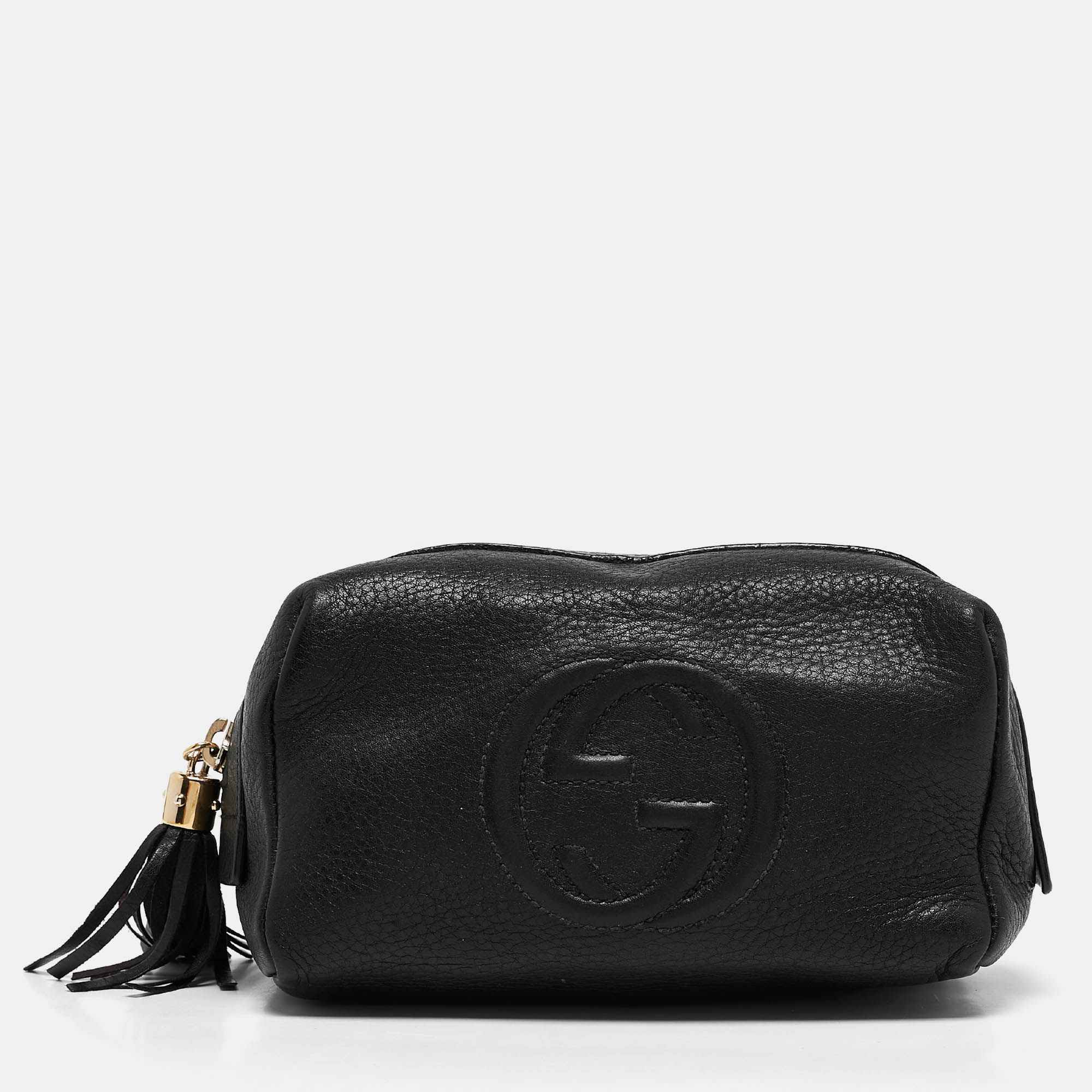 

Gucci Black Leather Soho Cosmetic Pouch