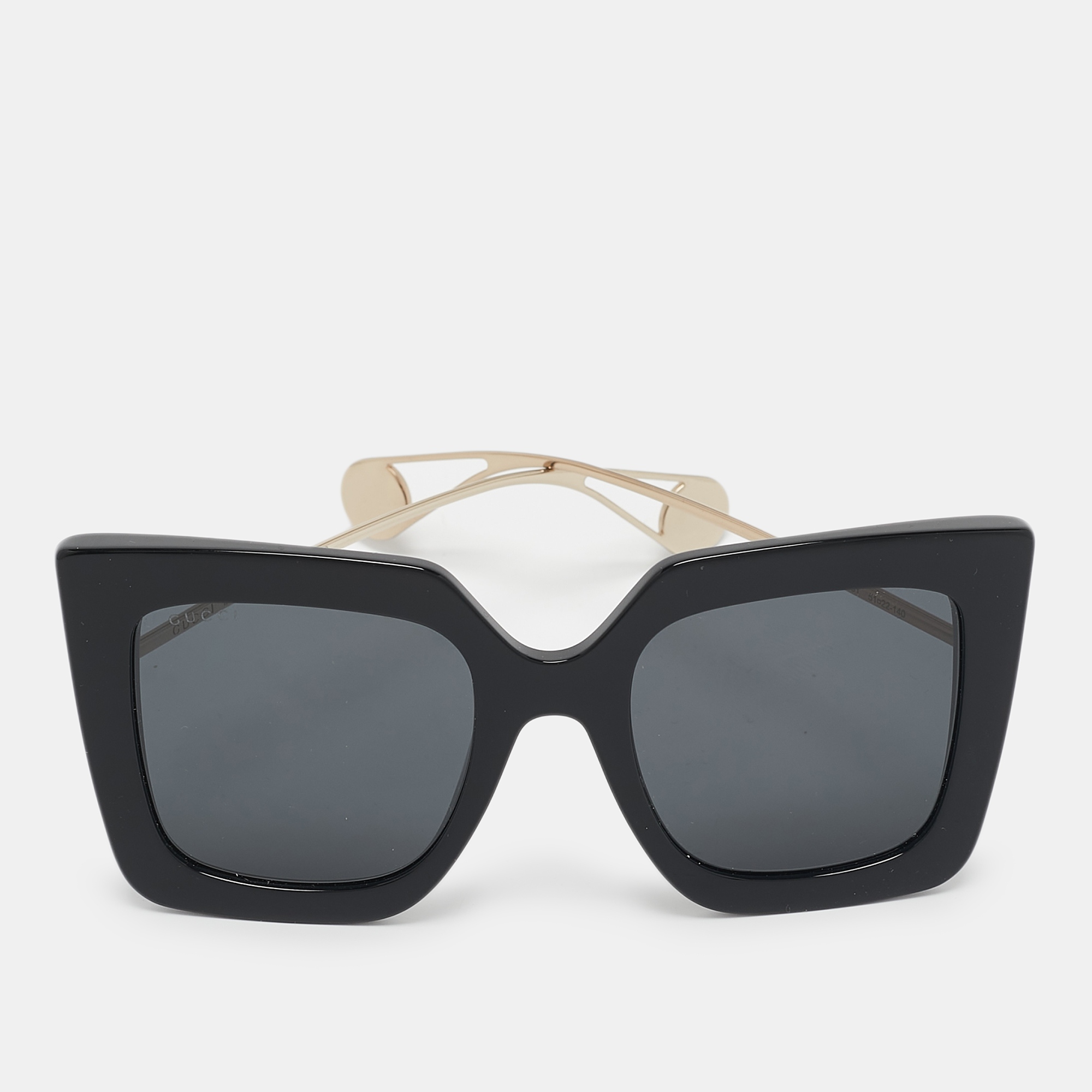 

Gucci Black Gold Tone GG0435S Sunglasses