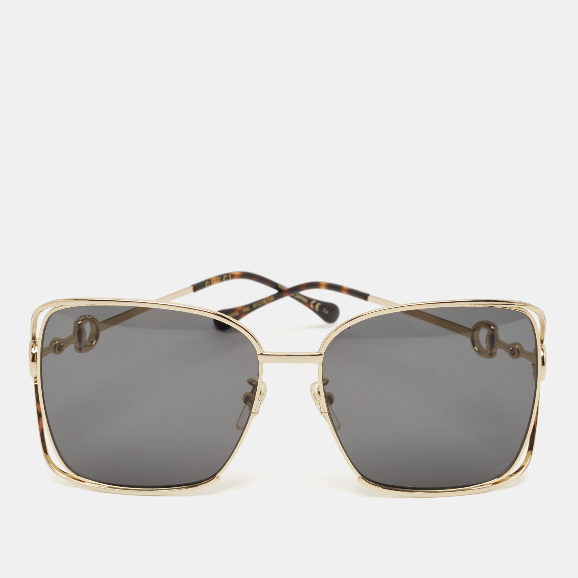 

Gucci Black/Gold GG1020S Square Sunglasses