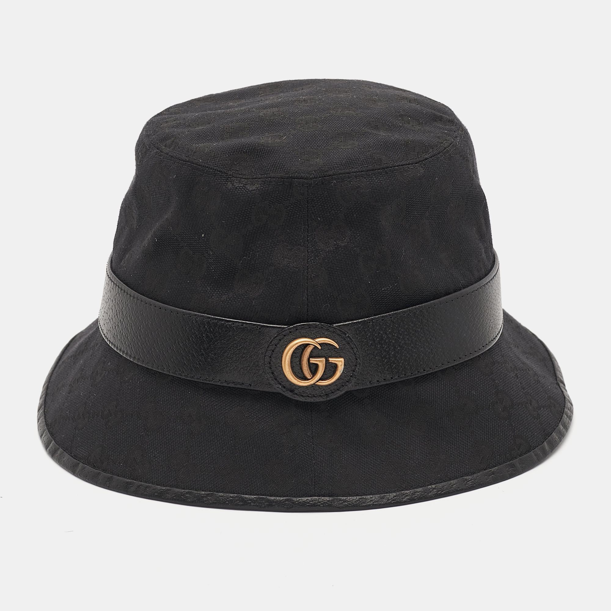 

Gucci Black GG Supreme Canvas Bucket Hat M