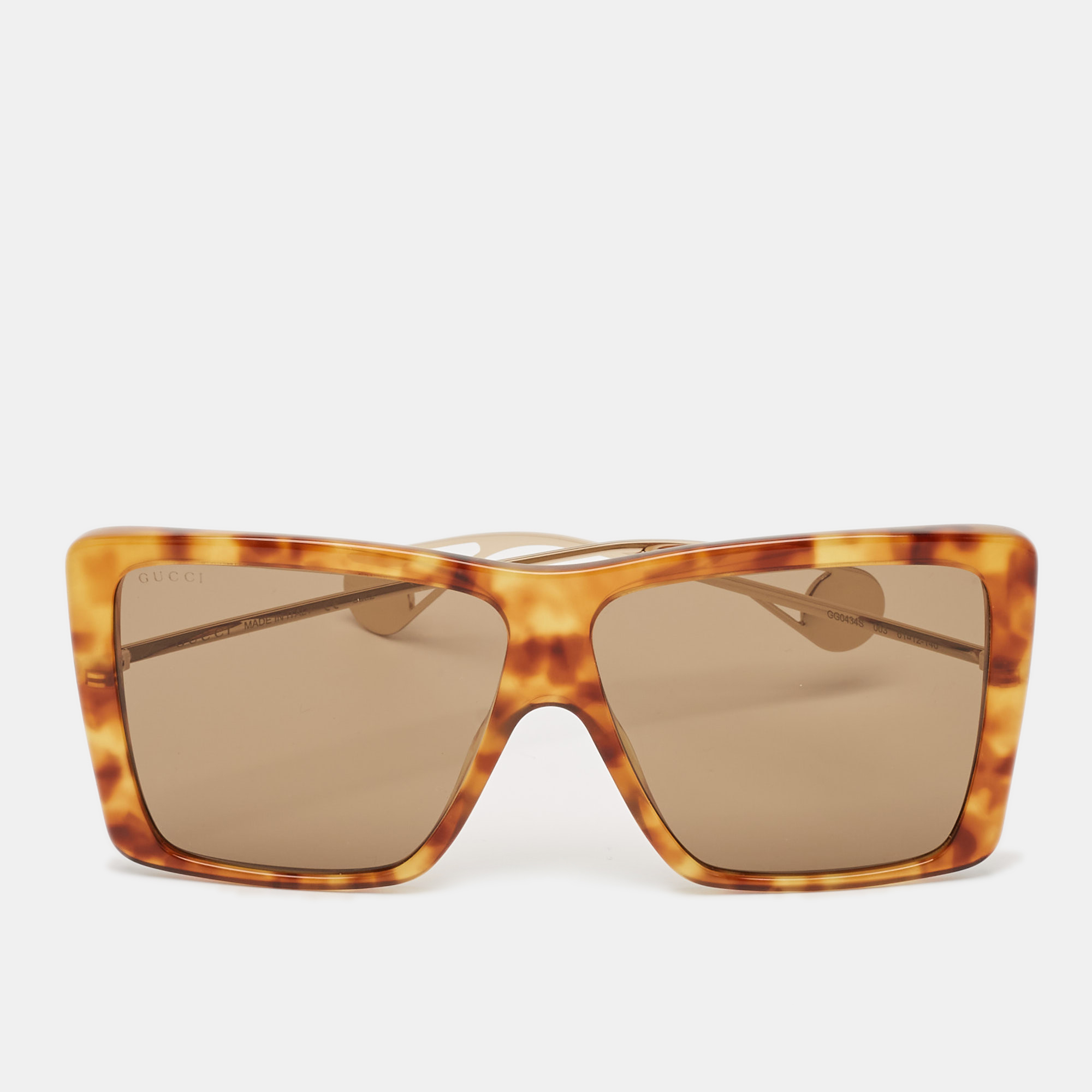 

Gucci Tortoise Brown GG0434S Square Sunglasses