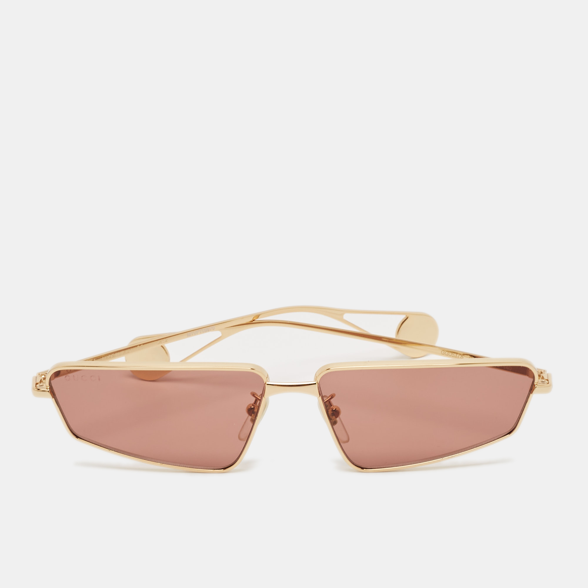 

Gucci Gold/Red GG0537S Rectangular Sunglasses