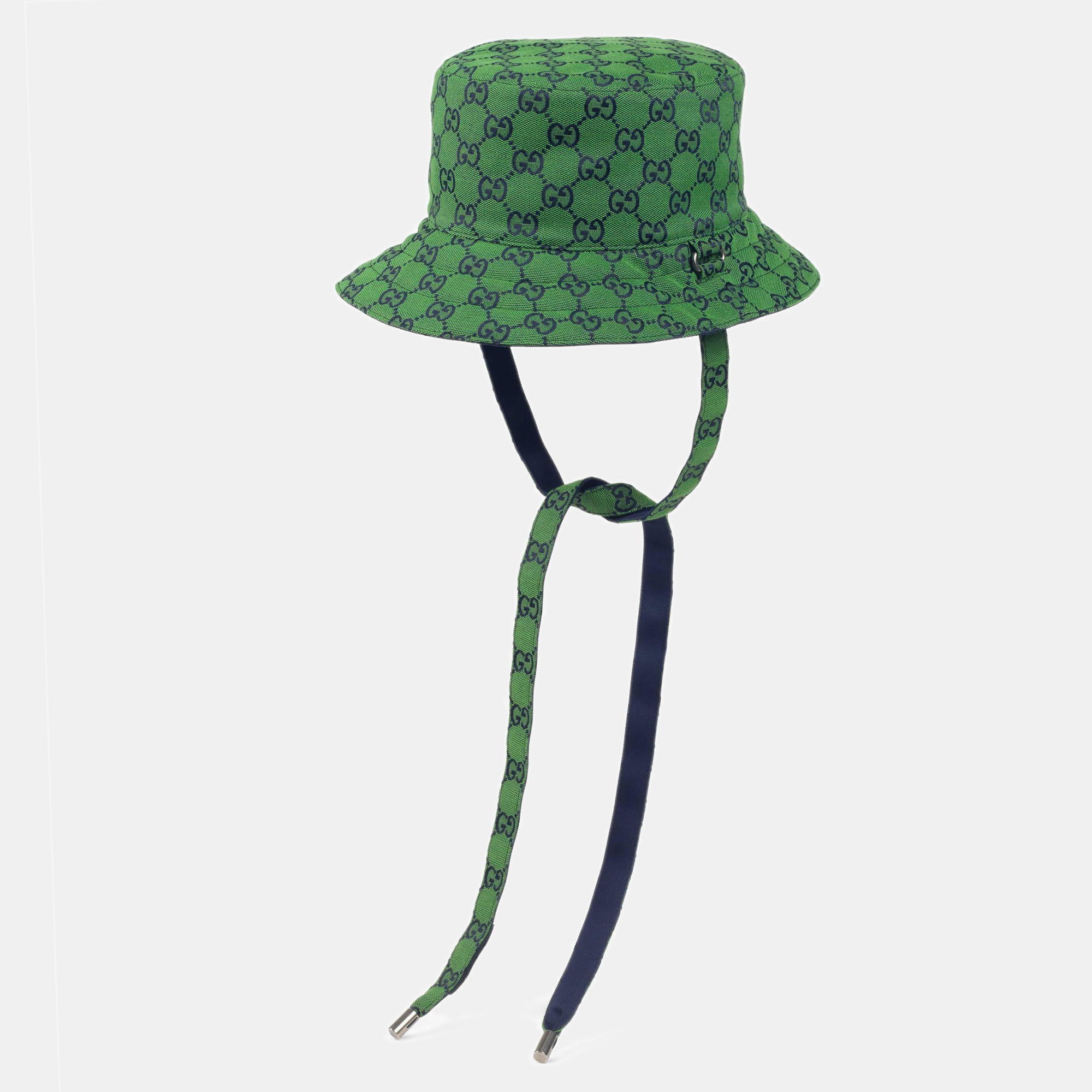 

Gucci Green GG Canvas Reversible Self-Tie Bucket Hat