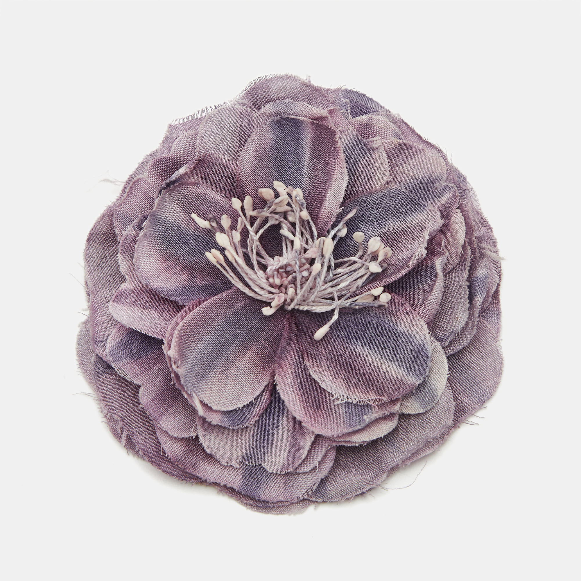 

Gucci Floral Fabric Gold Tone Brooch