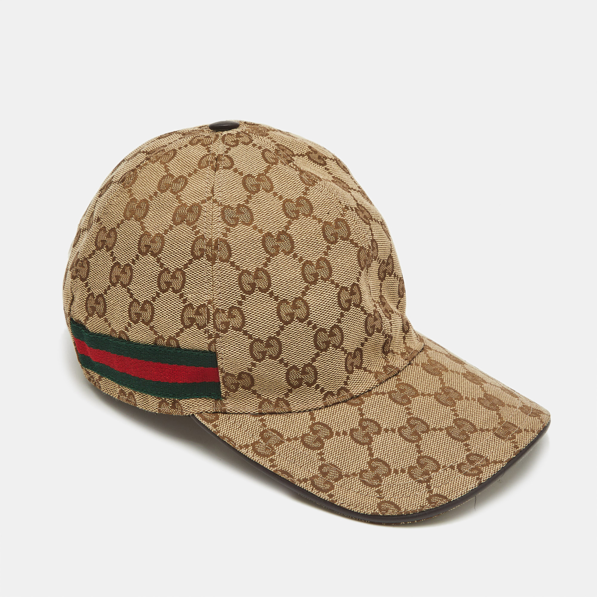 

Gucci Beige GG Supreme Canvas Baseball Cap S