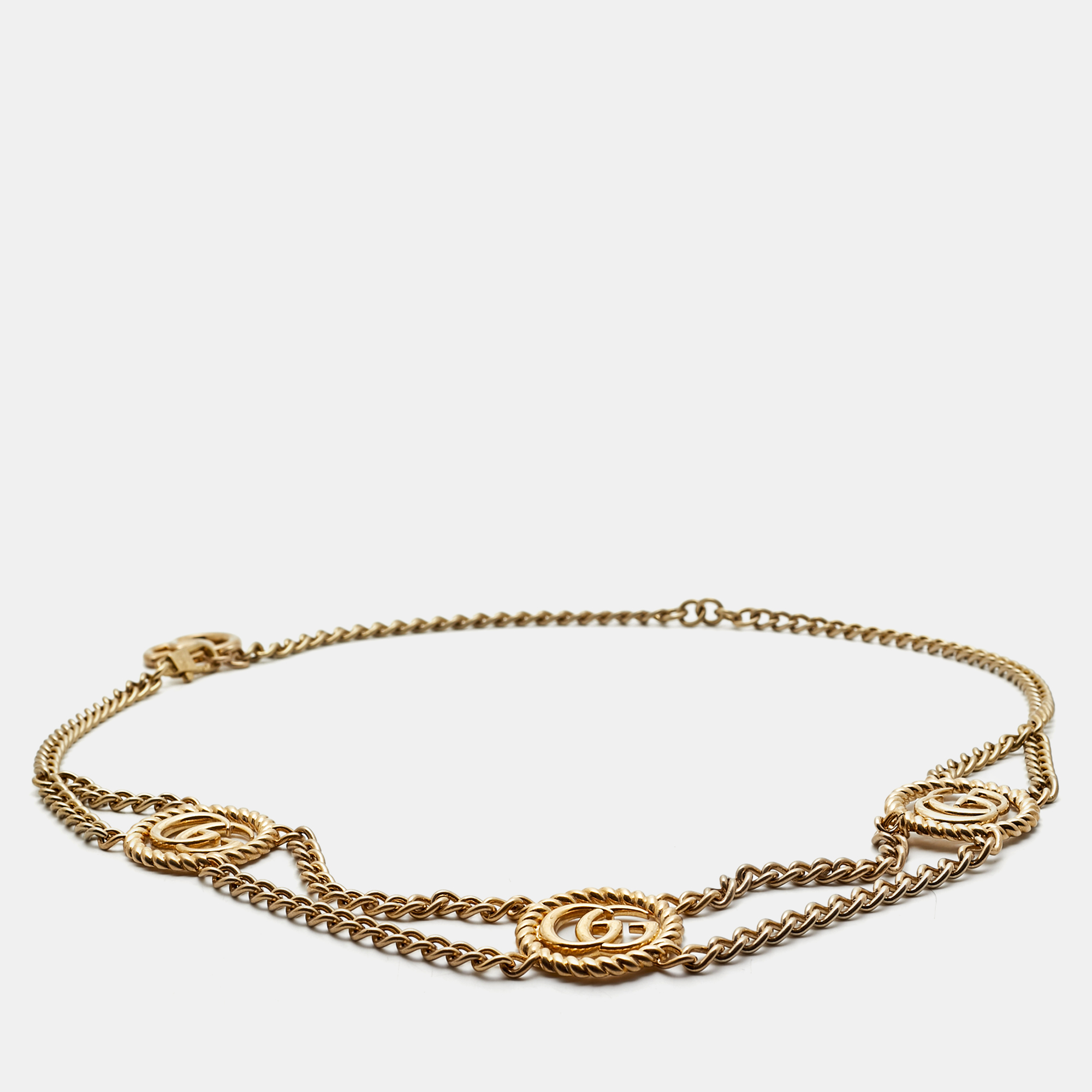 

Gucci GG Gold Tone Belt