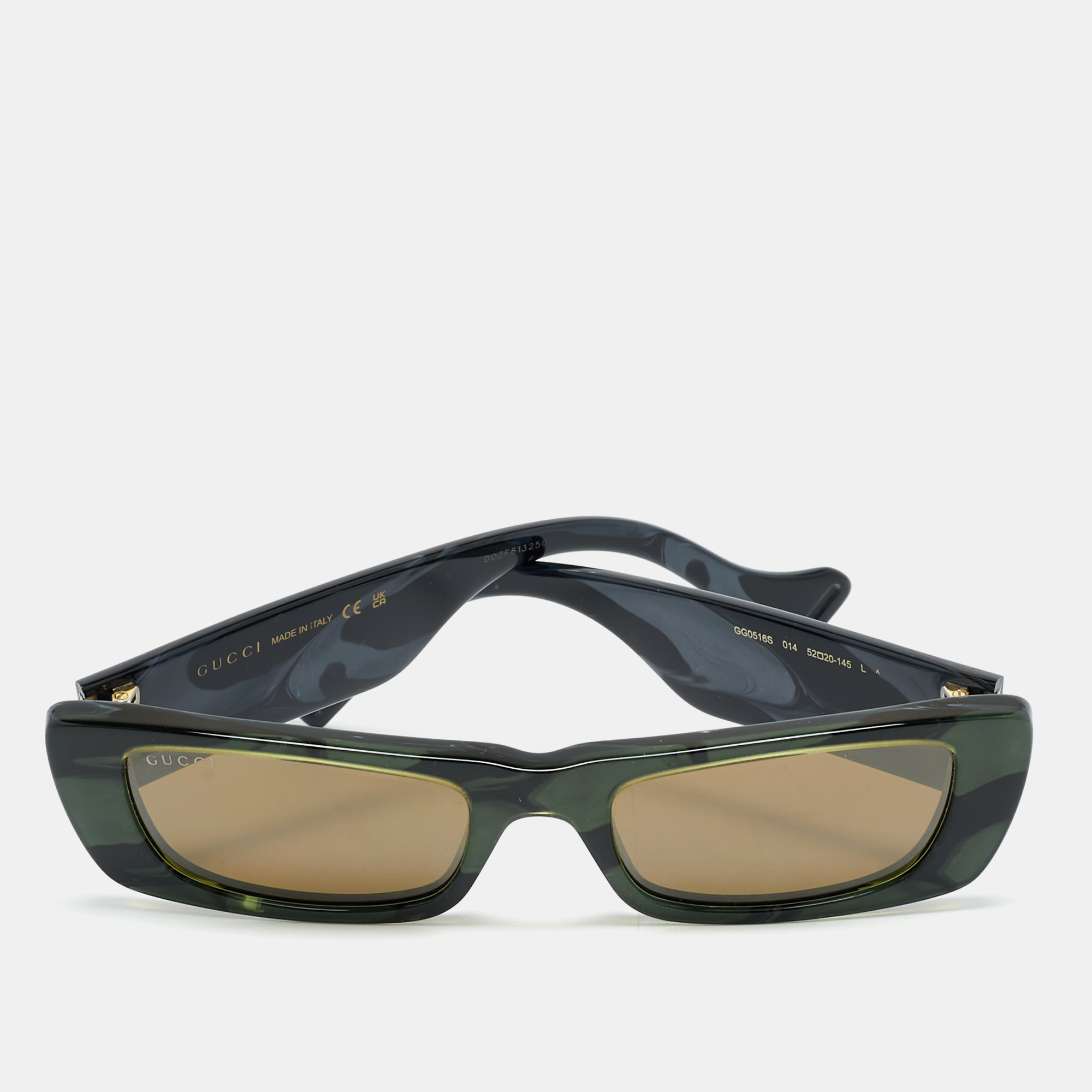 

Gucci Green/Grey GG0516S Interlocking G Rectangle Sunglasses