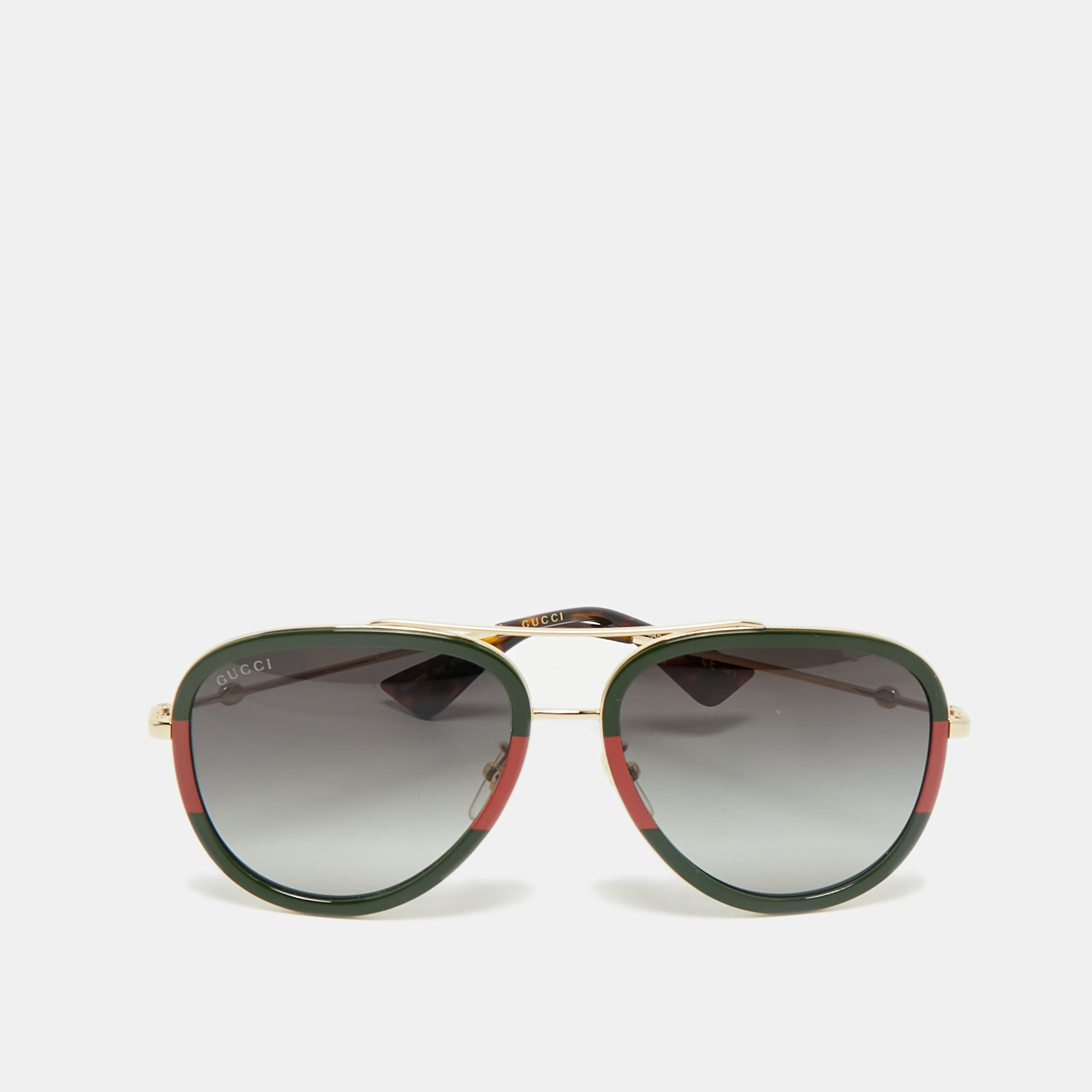

Gucci Green/Black Gradient GG0062S Aviator Sunglasses