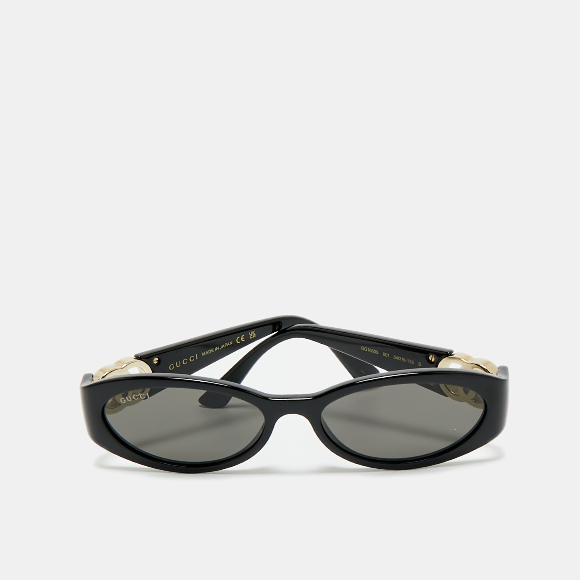 

Gucci Black GG1660S Oval Frame Sunglasses