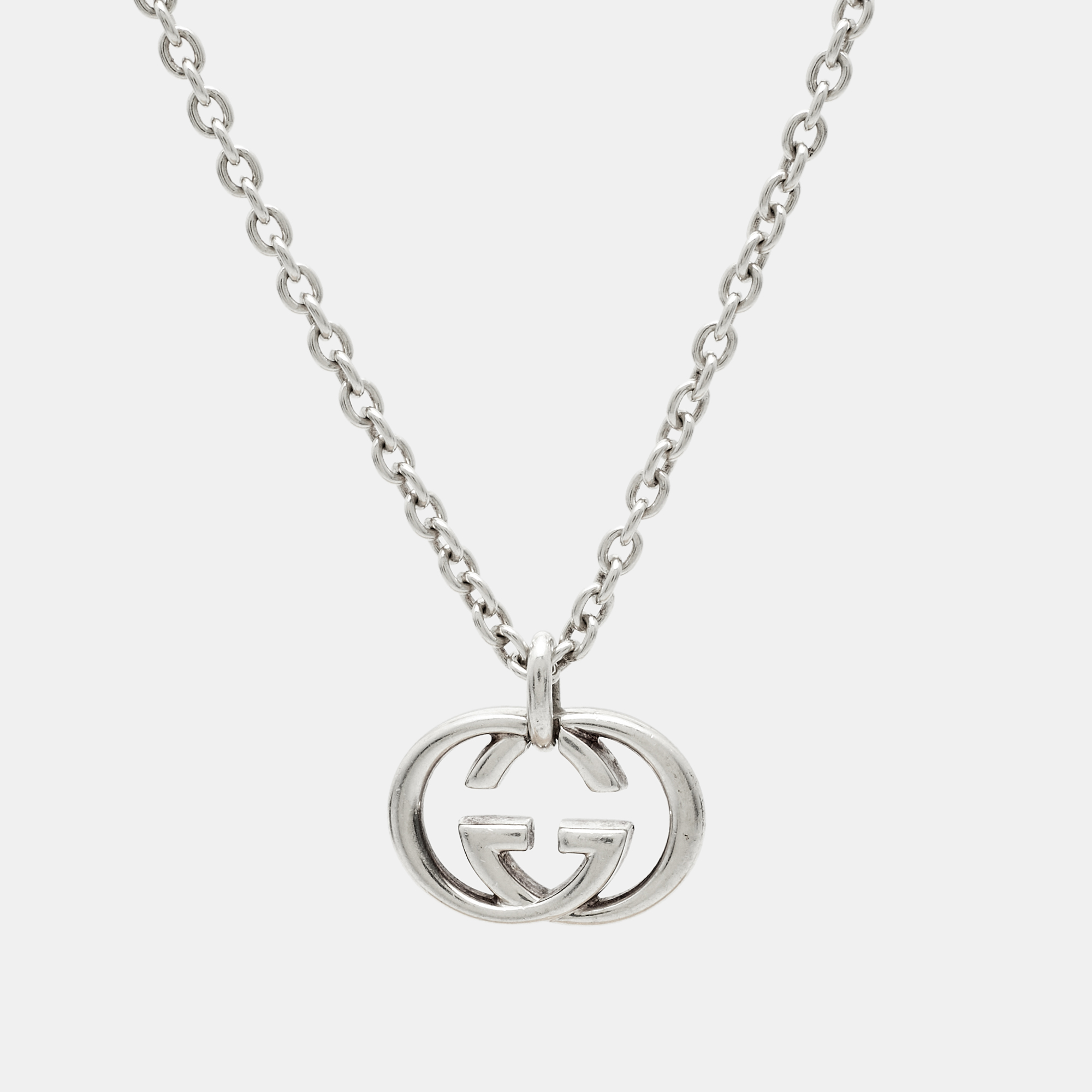 

Gucci Interlocking G Sterling Silver Necklace