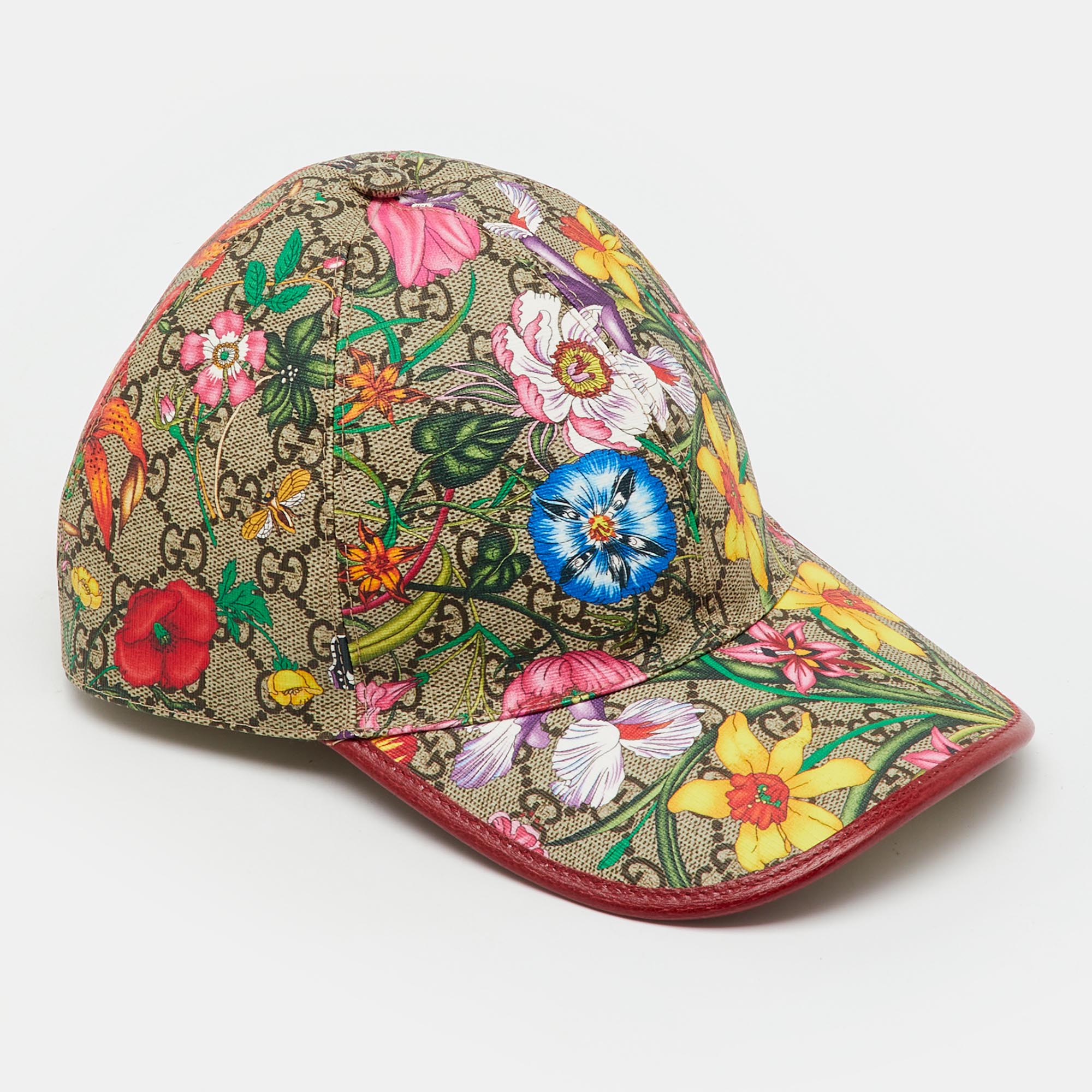 

Gucci Multicolor GG Supreme Canvas Floral Print Baseball Cap XS
