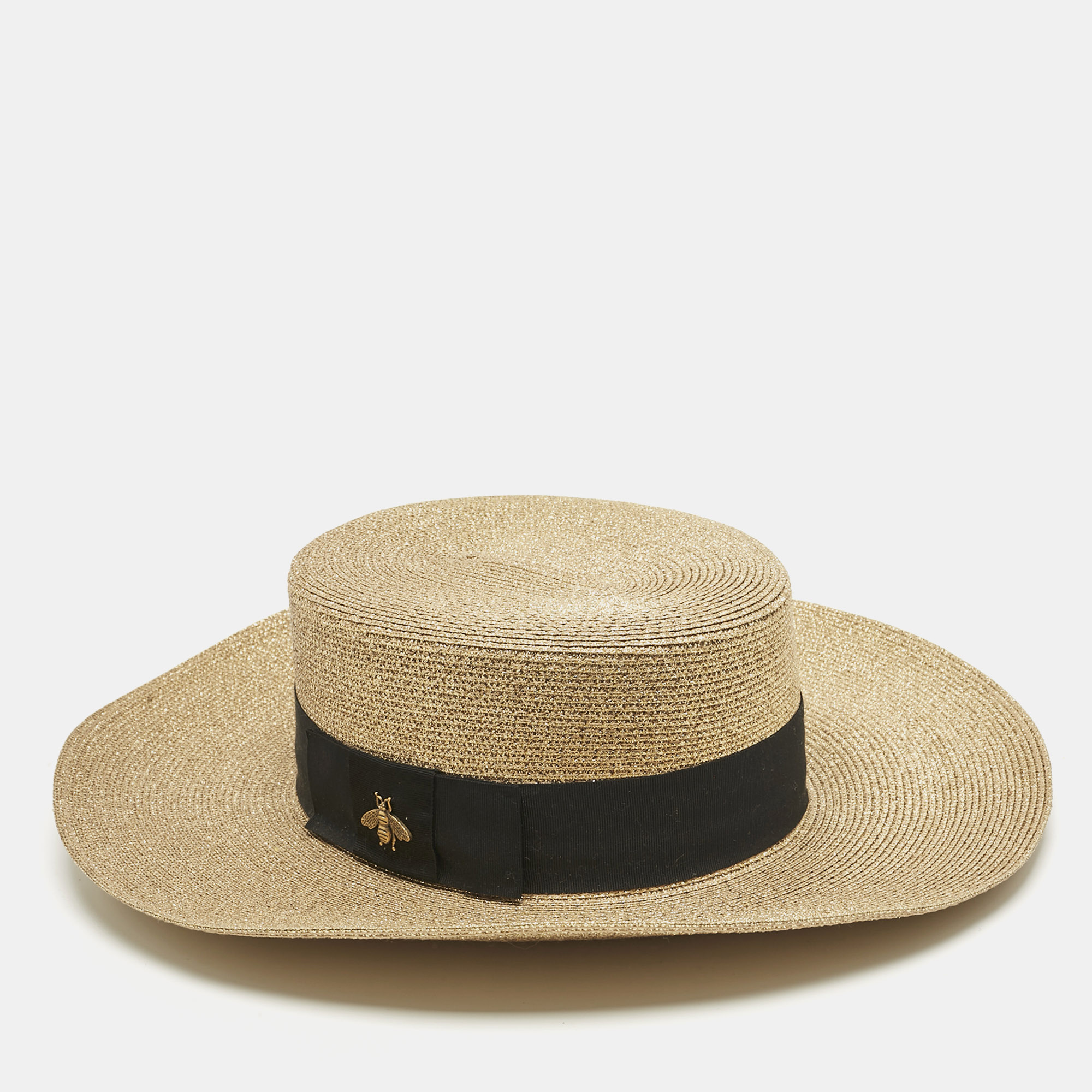 

Gucci Gold Lamé Papier Hat L