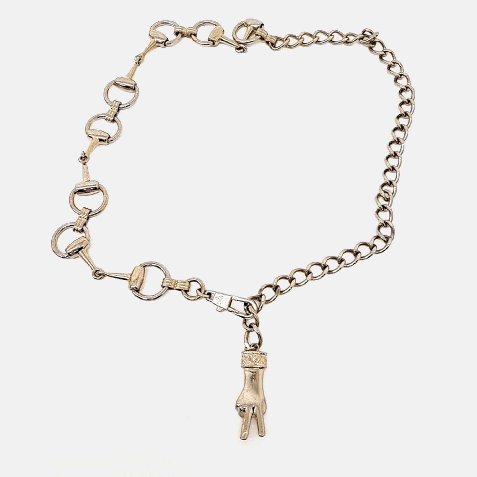 

Gucci Gold Tone Horsebit Chain Belt