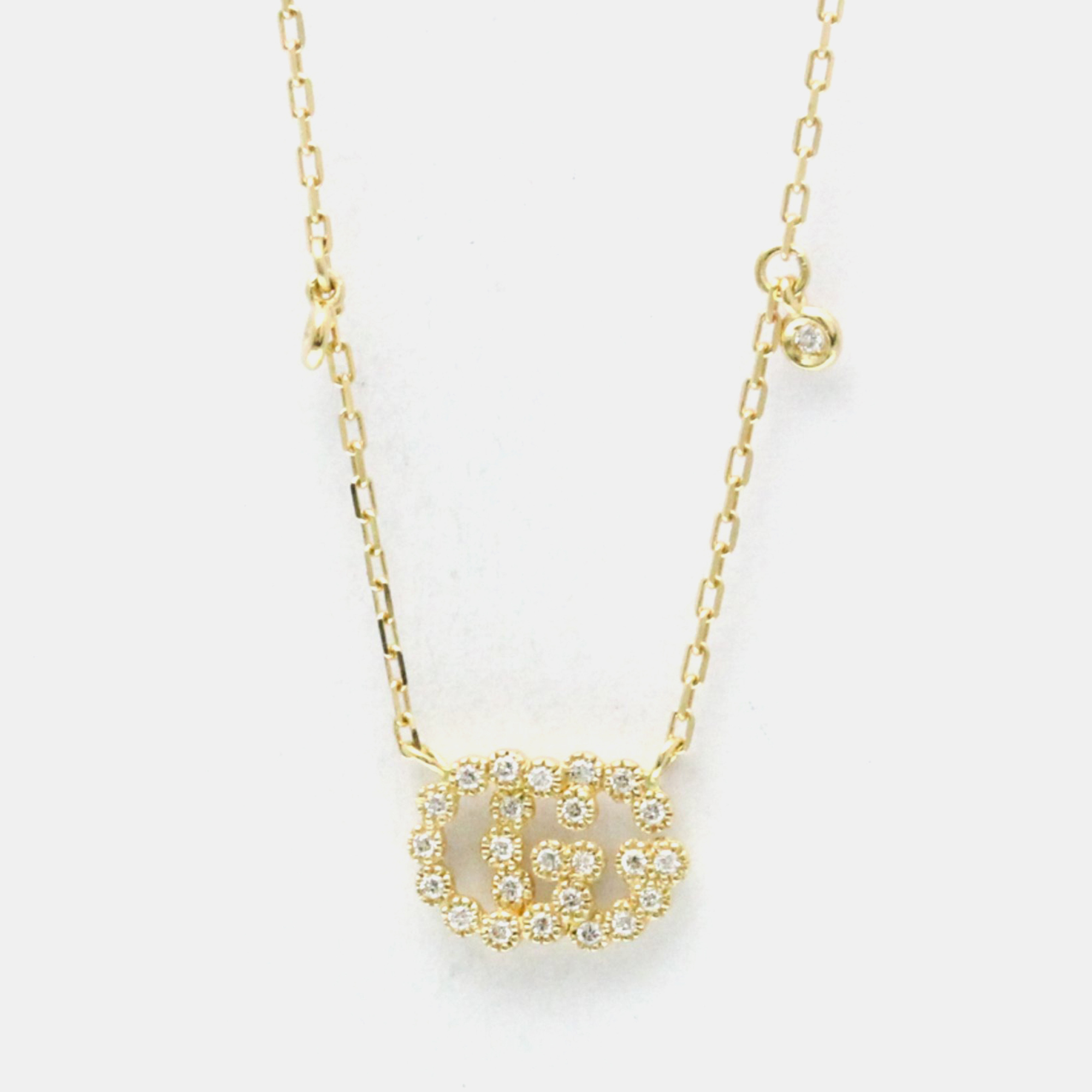 

Gucci GG Logo Diamond 18K Yellow Gold Diamond Necklace