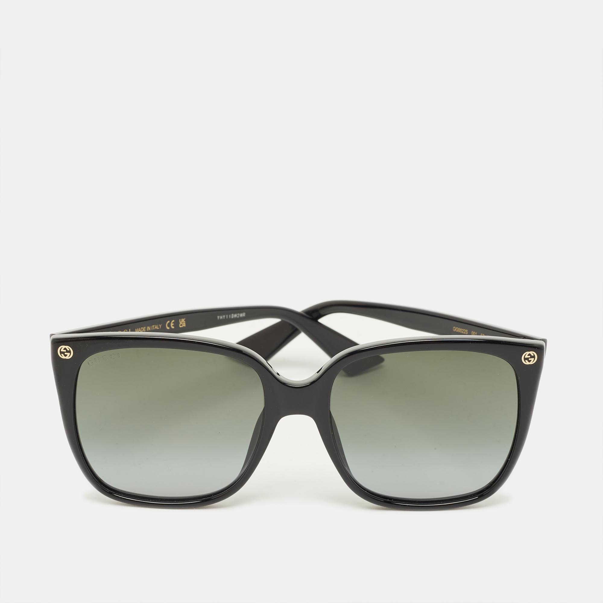

Gucci Black Gradient GG0022S Oversized Sunglasses