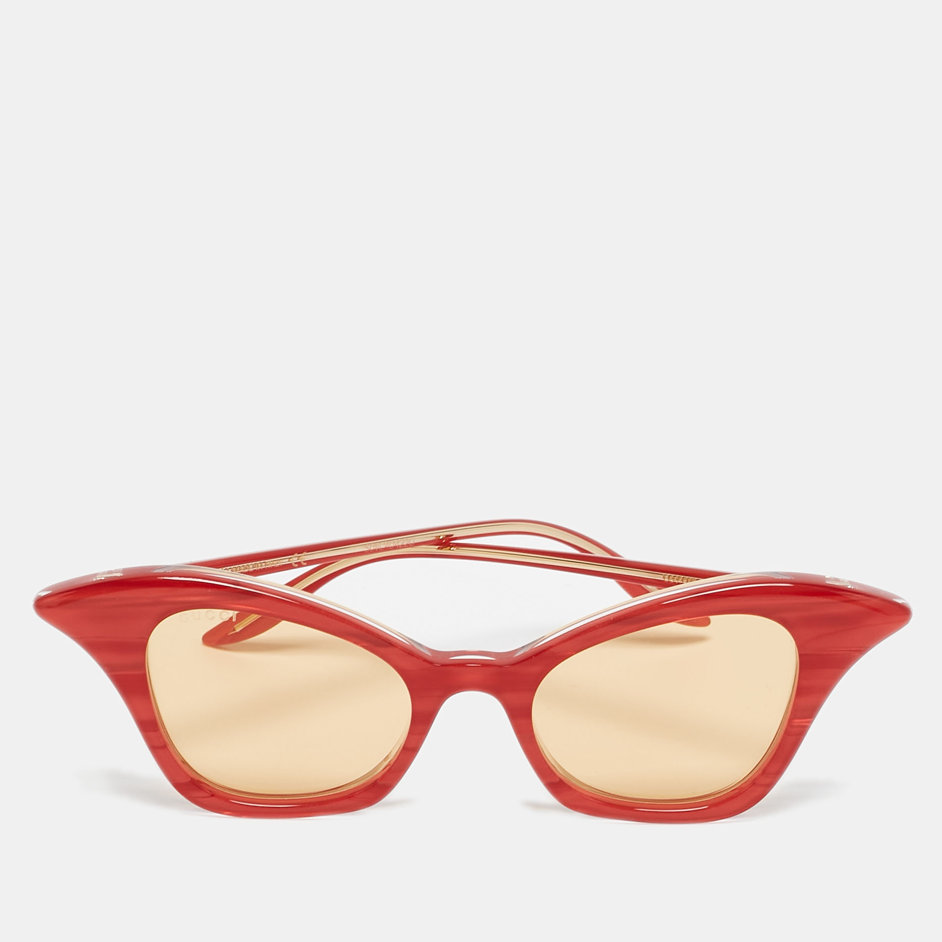 

Gucci Red/Brown GG0707S Cat Eye Sunglasses