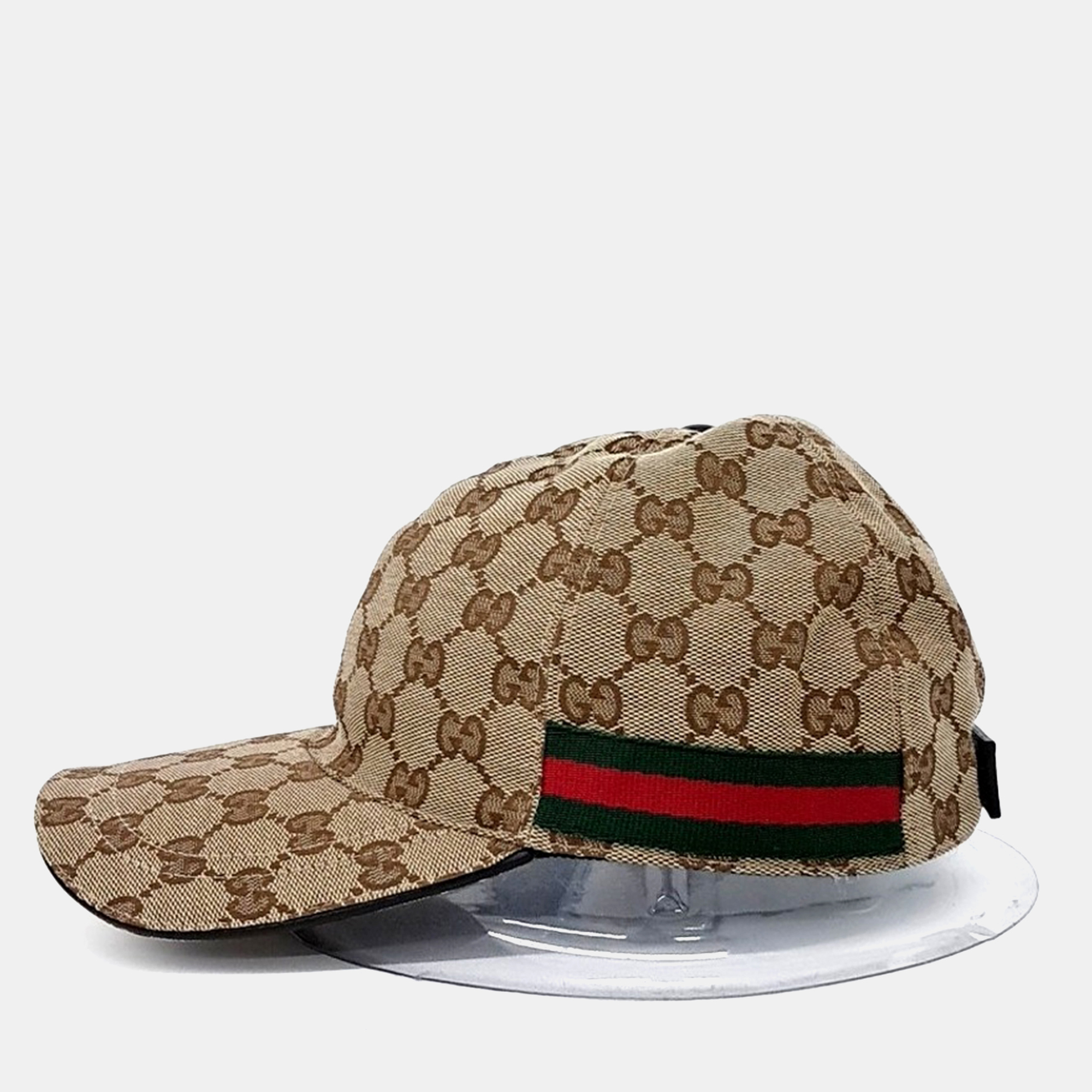 Click to view more detailed imagery on our partner's website Pre-owned Gucci Jacquard Cap In Sand