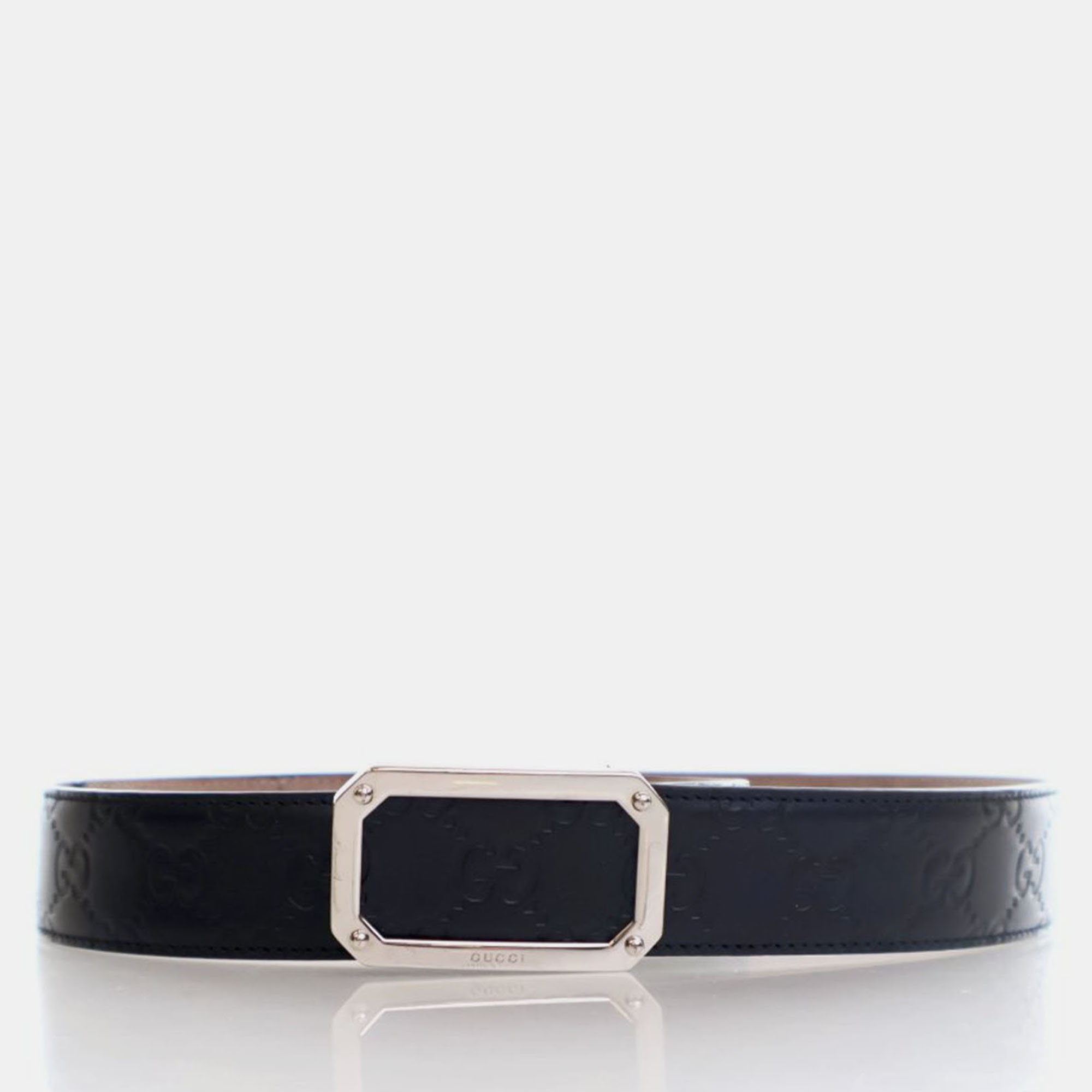 

Gucci Guccissima Belt Sz 90/36, Black