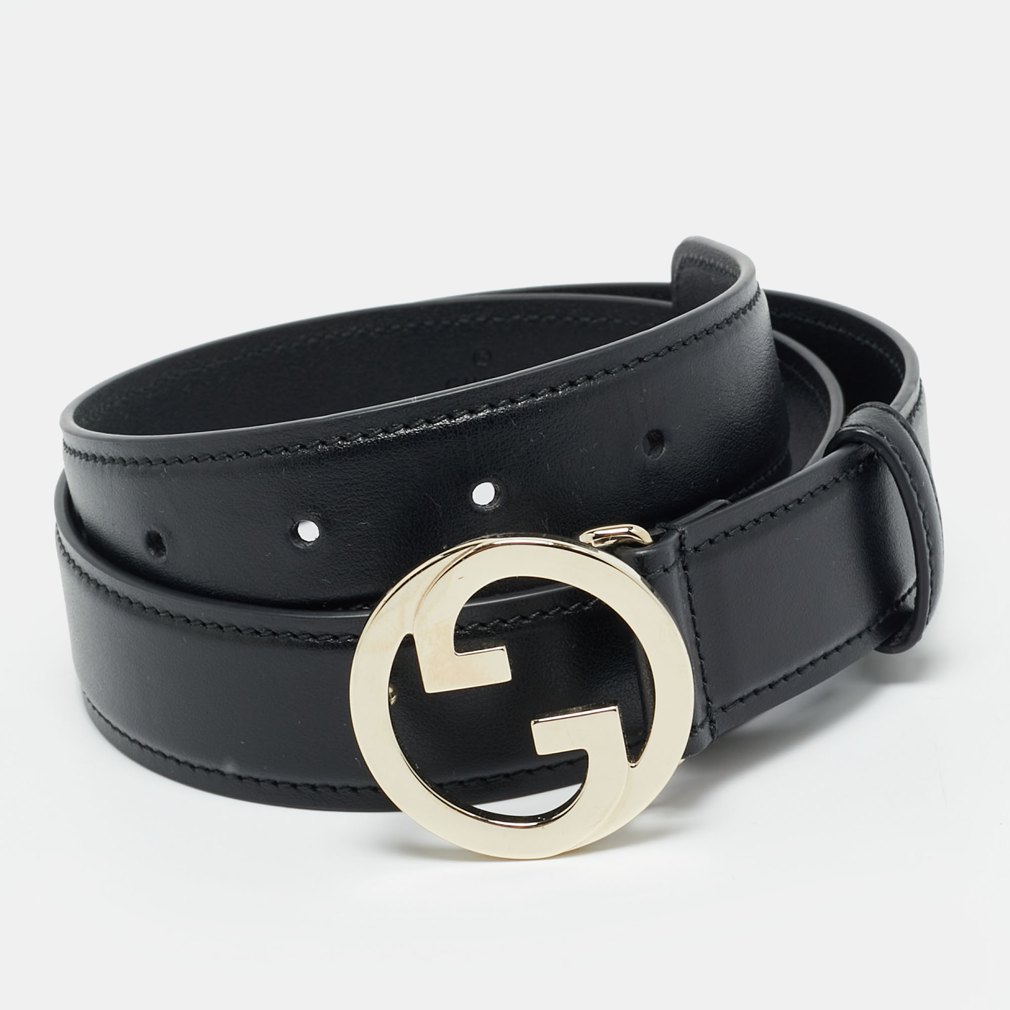 

Gucci Blondie 75CM Belt Black Leather
