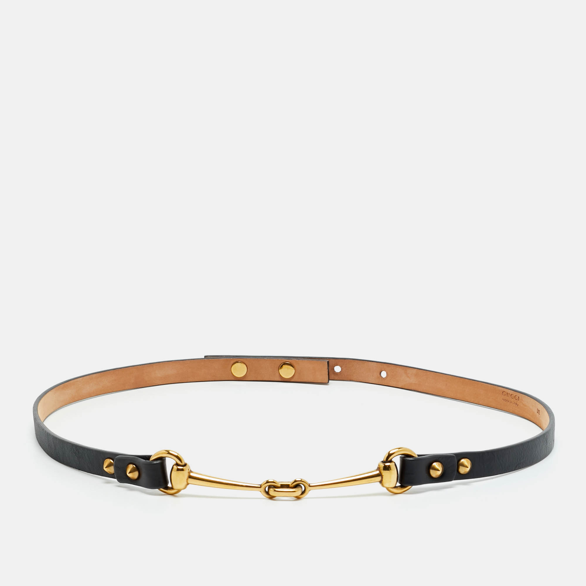 

Gucci Horsebit  Waist Belt Black Leather