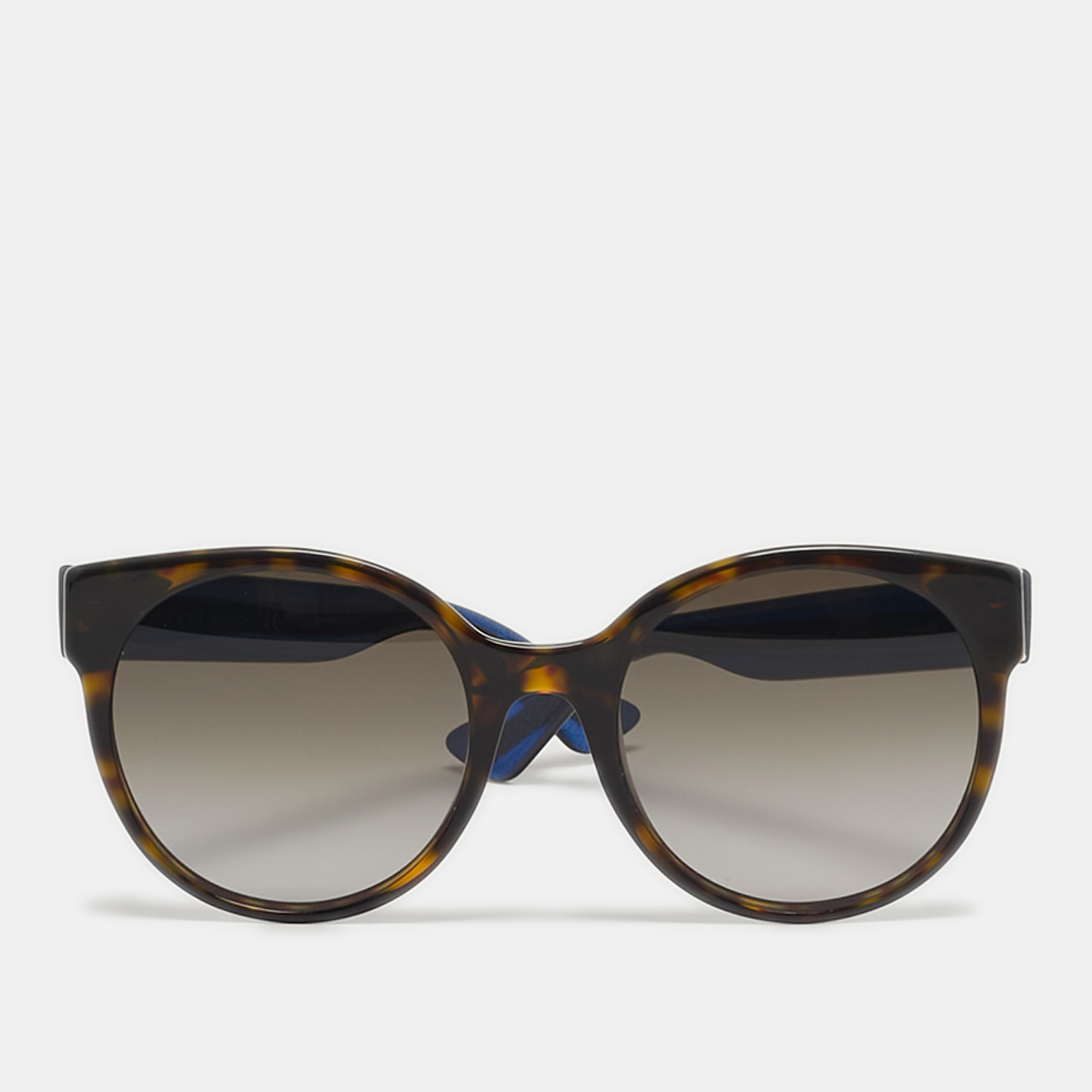 

Gucci Black/Blue Gradient GG0035S Round Sunglasses