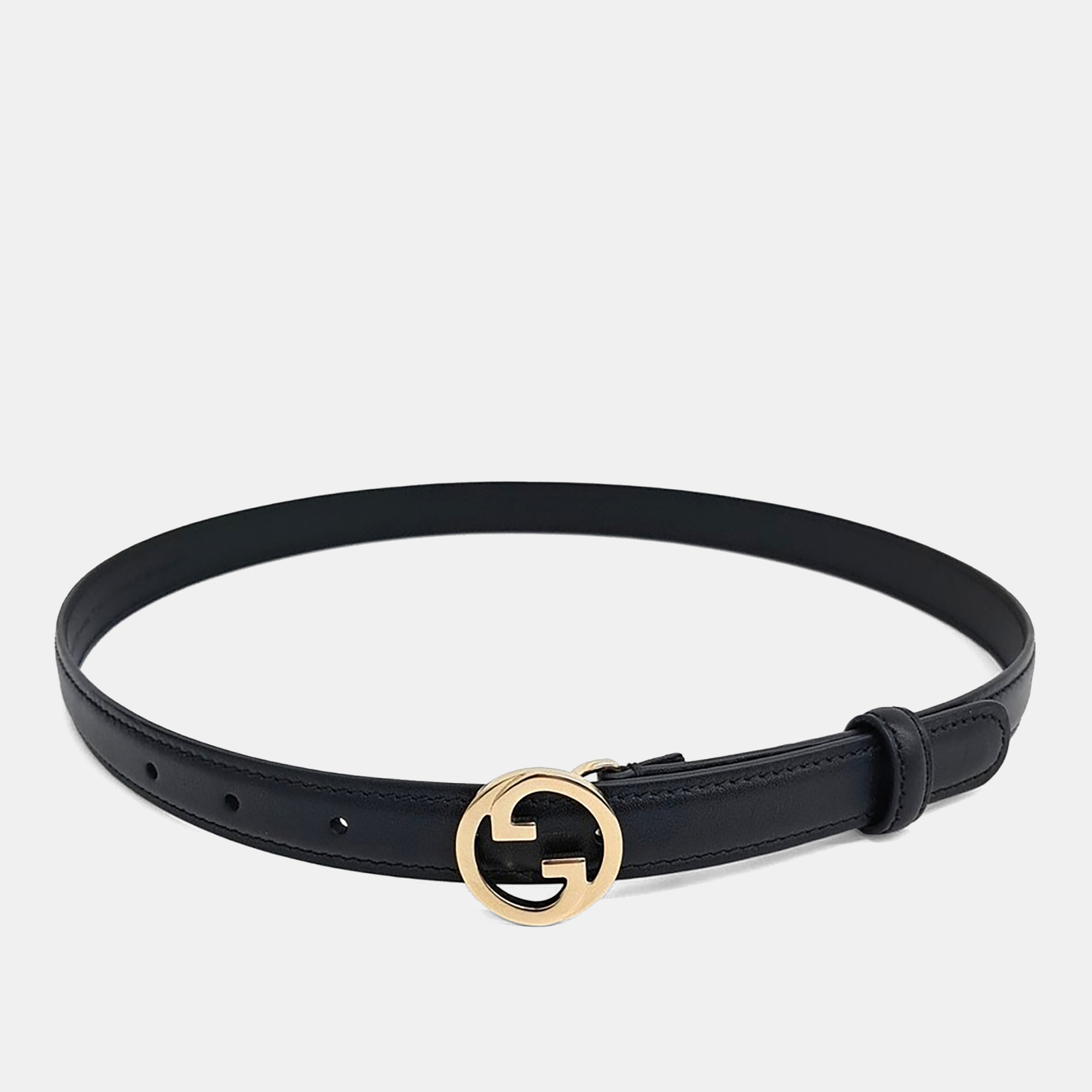 

Gucci Leather Blondie Thin Belt, Black