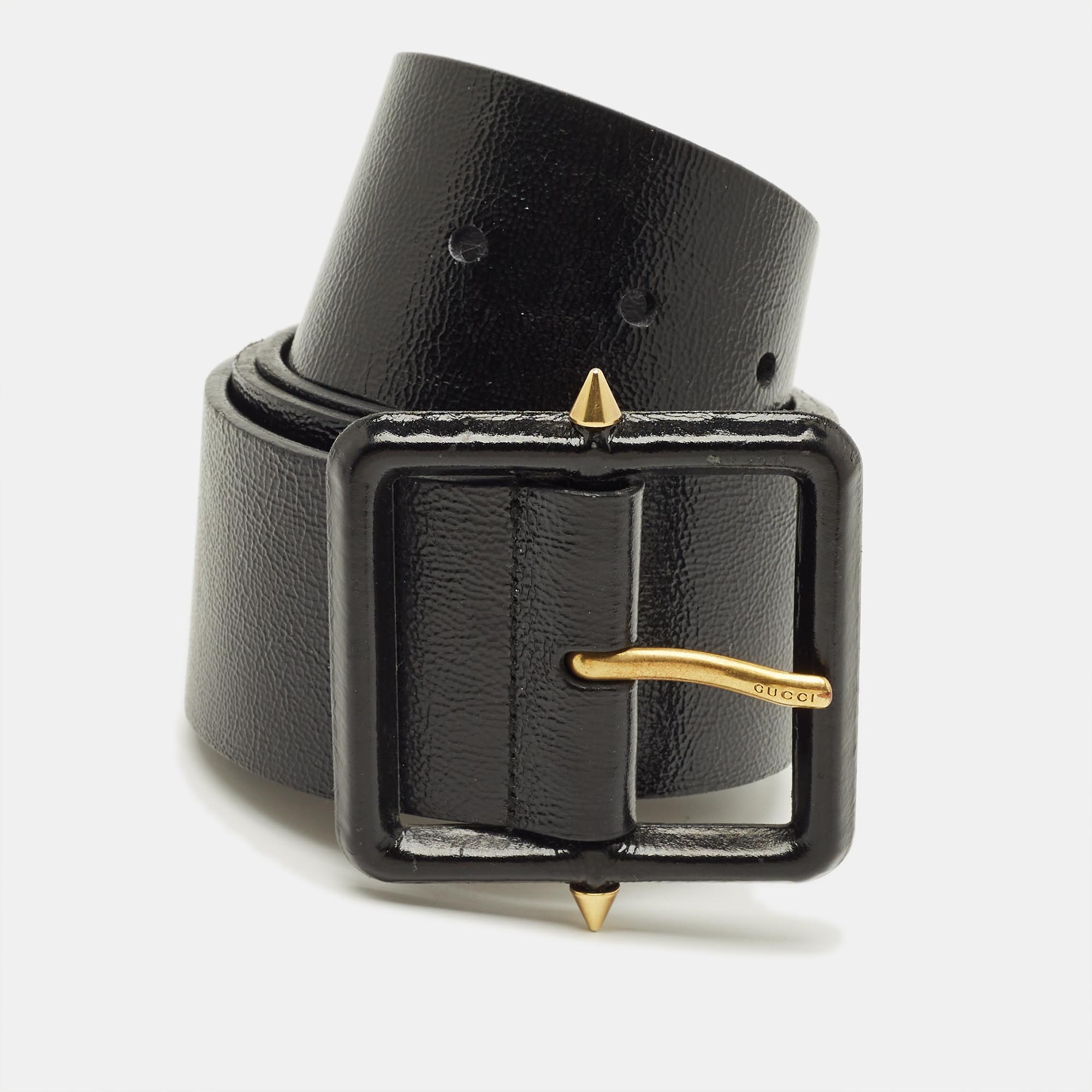 

Gucci  Waist Belt Black Patent Leather