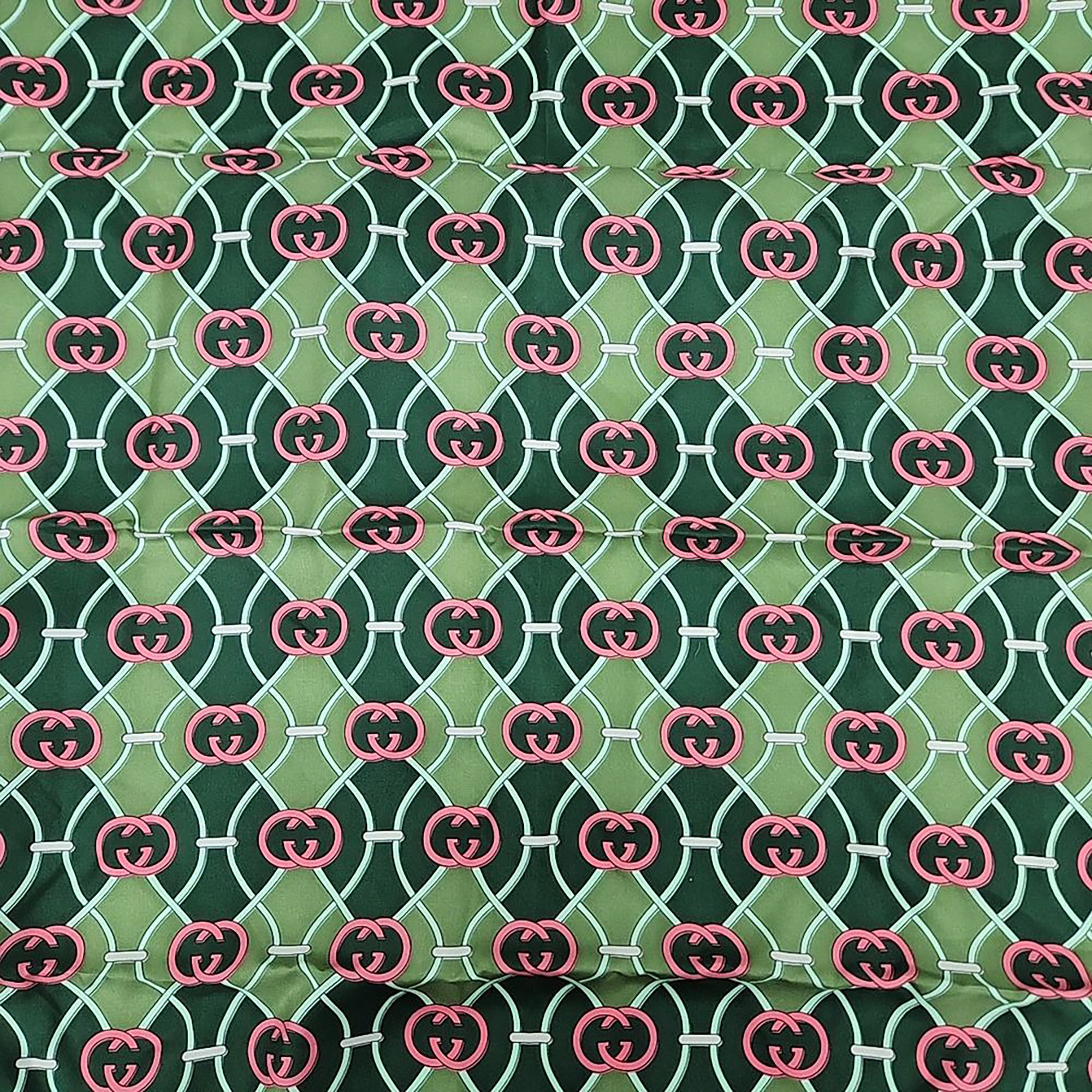 

Gucci Green silk scarf