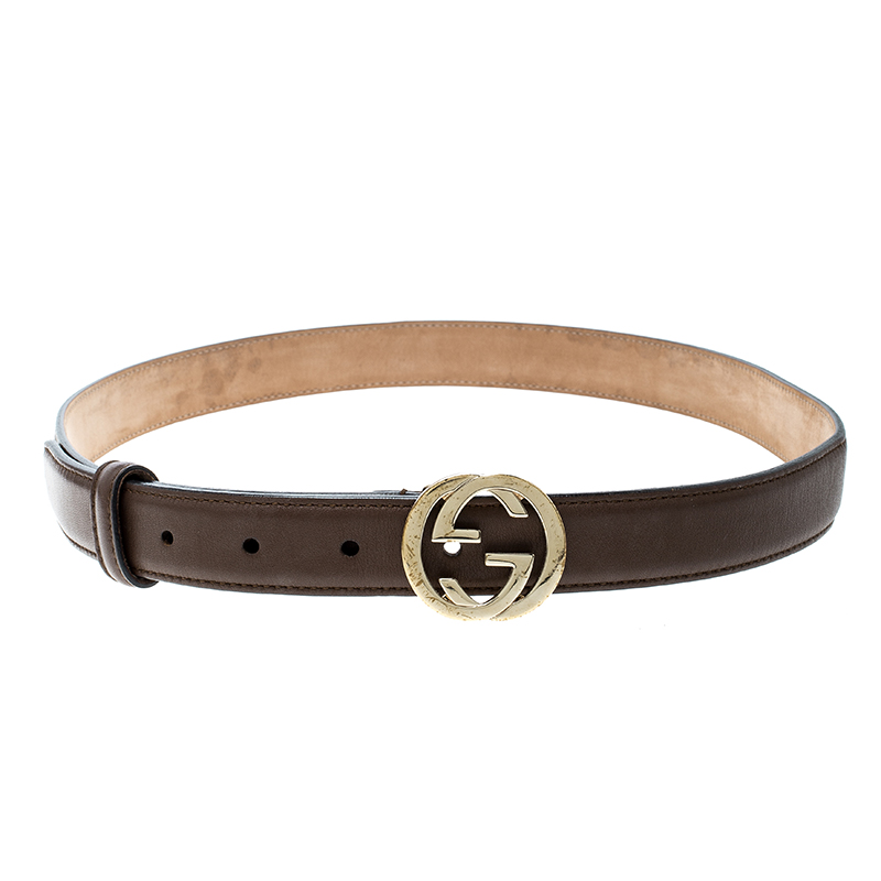 brown leather gucci belt